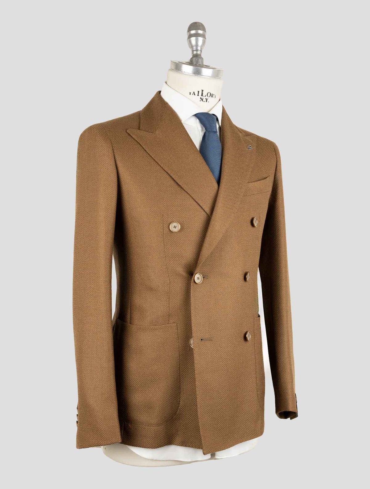 Tagliatore Brown Virgin Wool 100S Double Breasted Blazer 2