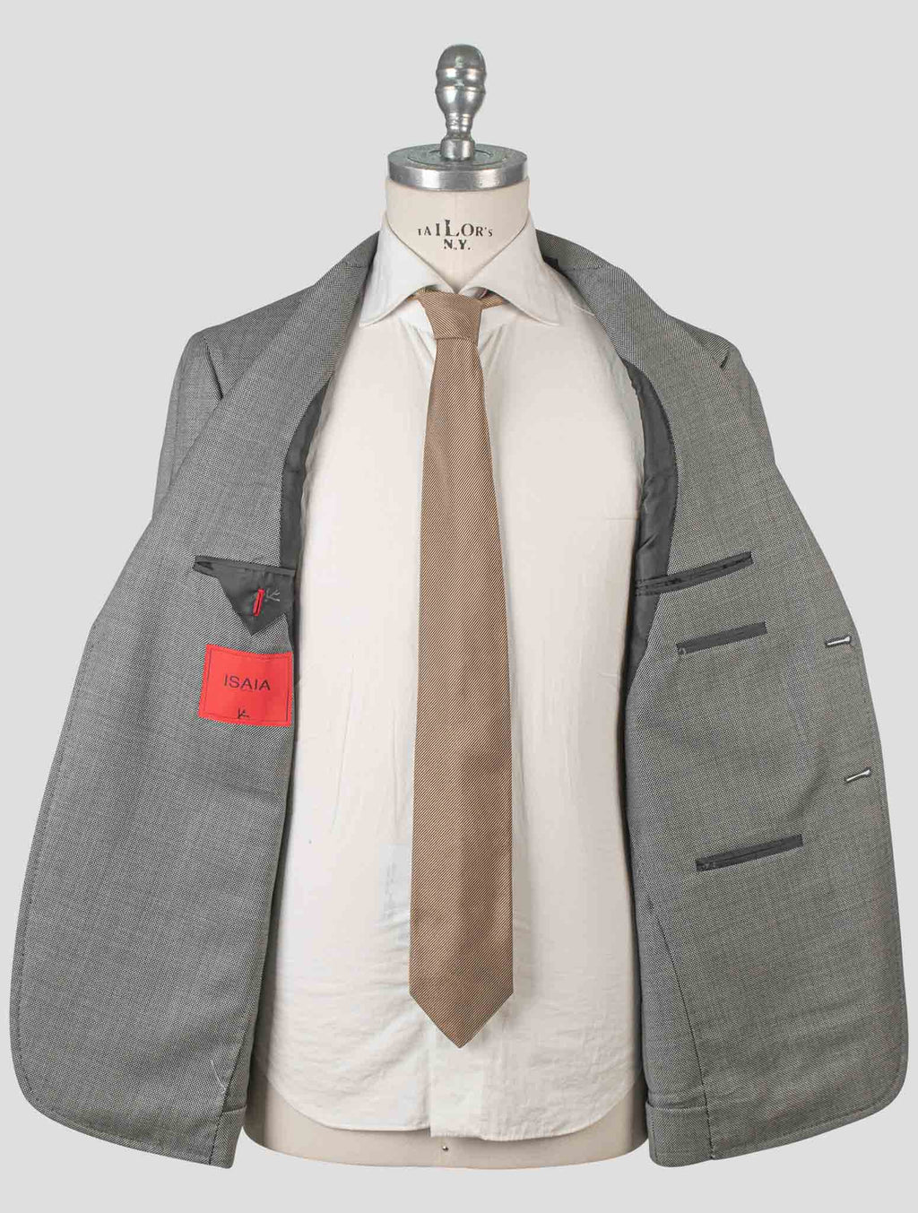 Isaia Gray Wool Suit 8