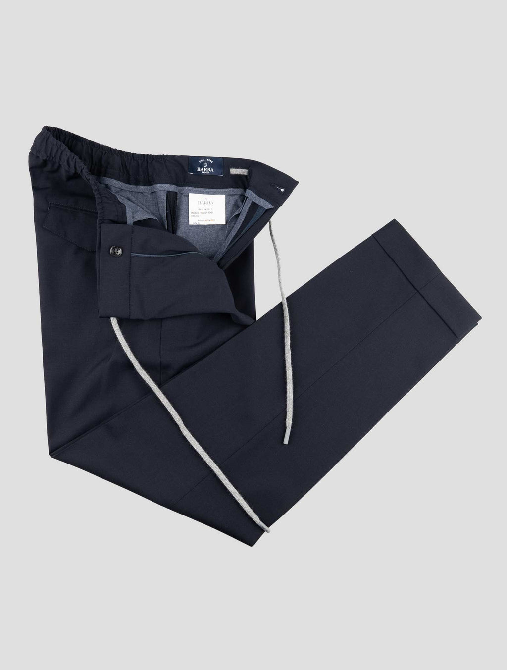 Barba Napoli Blue Pl Wool Ea Pants 2