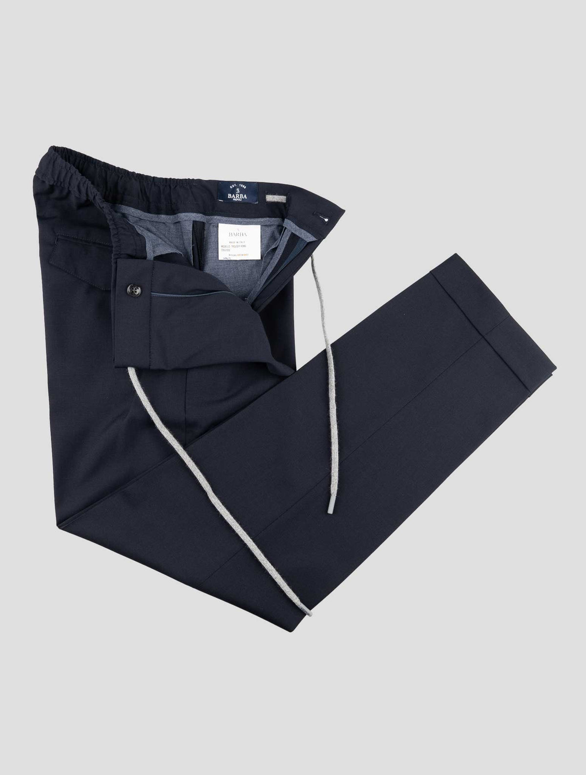 Barba Napoli Blue Pl Wool Ea Pants 2