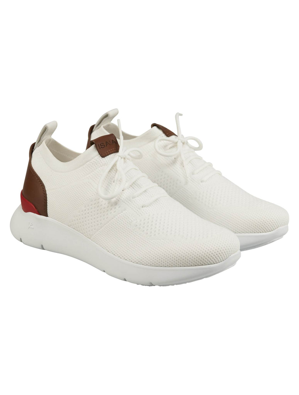 Isaia White Cotton Sneaker 1
