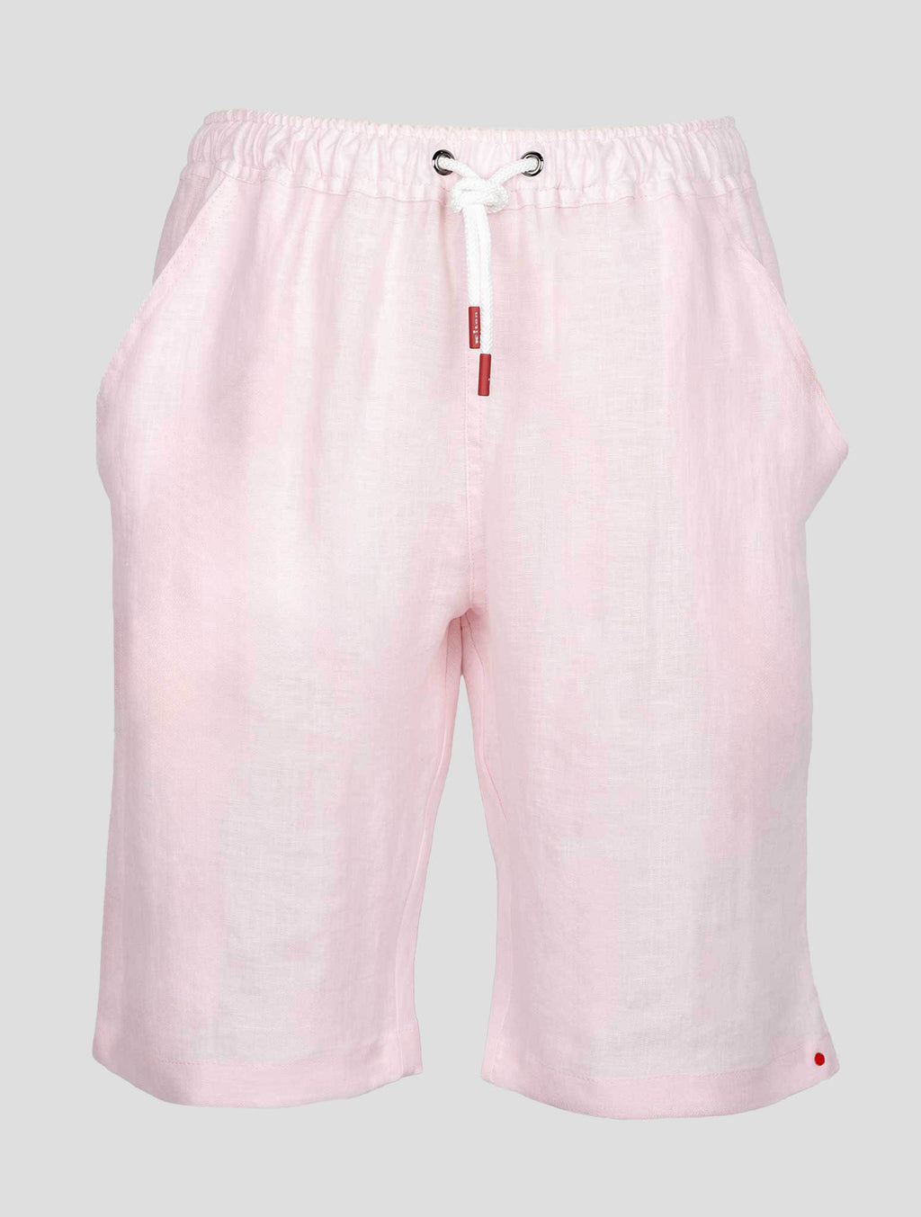 Kiton Pink Linen Short Pants 1