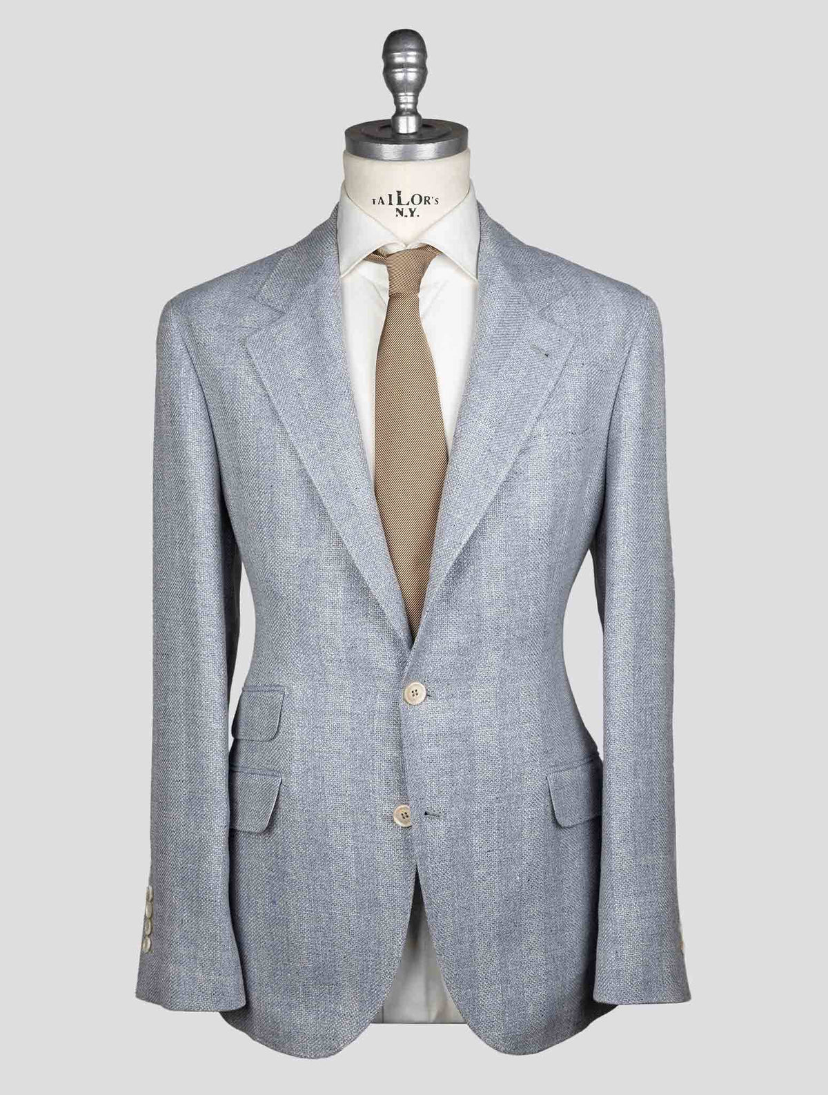 Brunello Cucinelli Light Blue Virgin Wool Suit 4