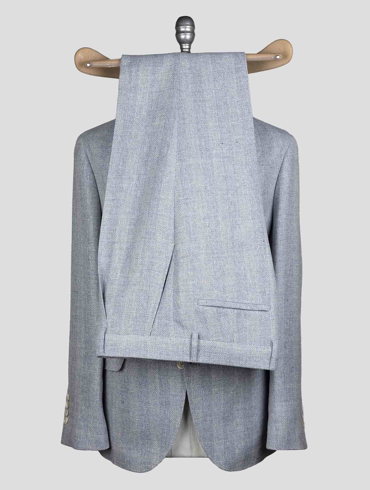 Brunello Cucinelli Light Blue Virgin Wool Suit 6