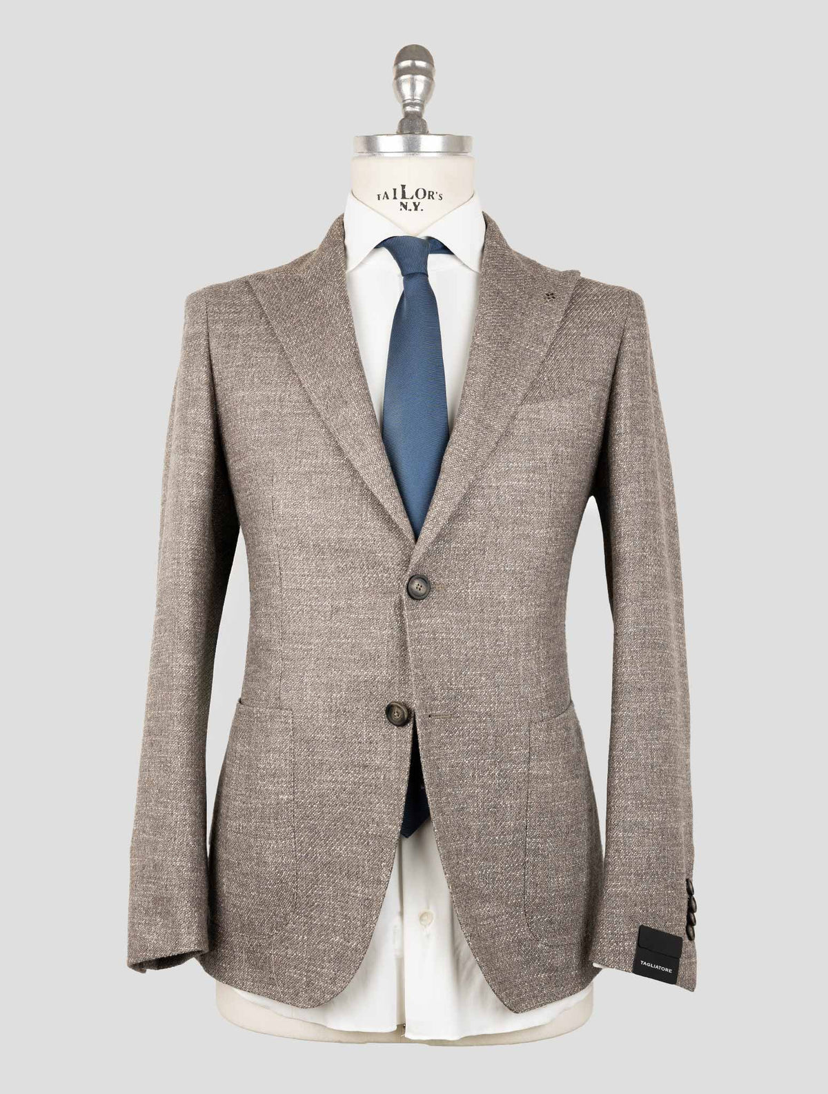 Tagliatore Gray  Virgin Wool Sillk Pa Cashmere Ea  Blazer 1