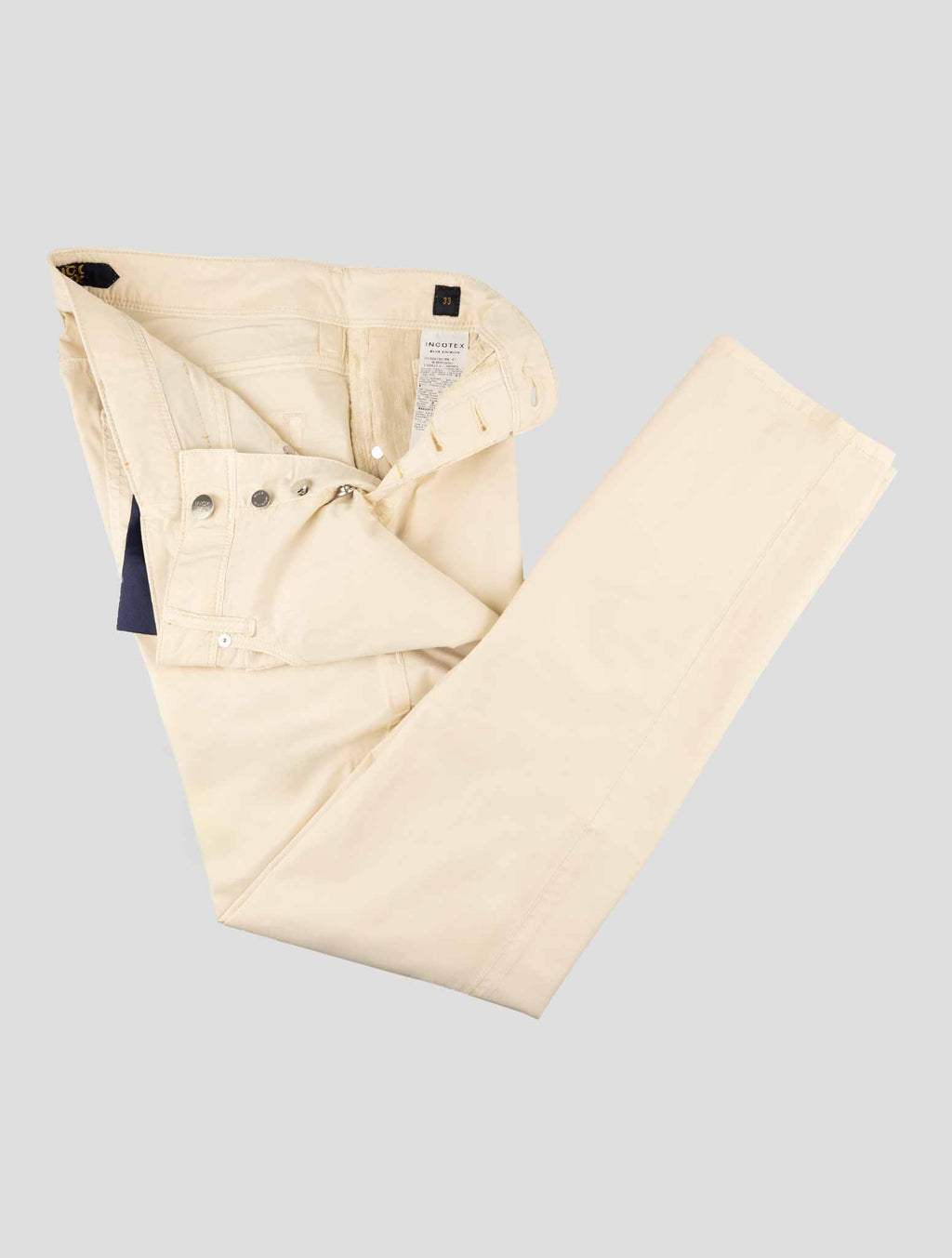 Incotex Beige Lyocell Cotton Ea Jeans 2