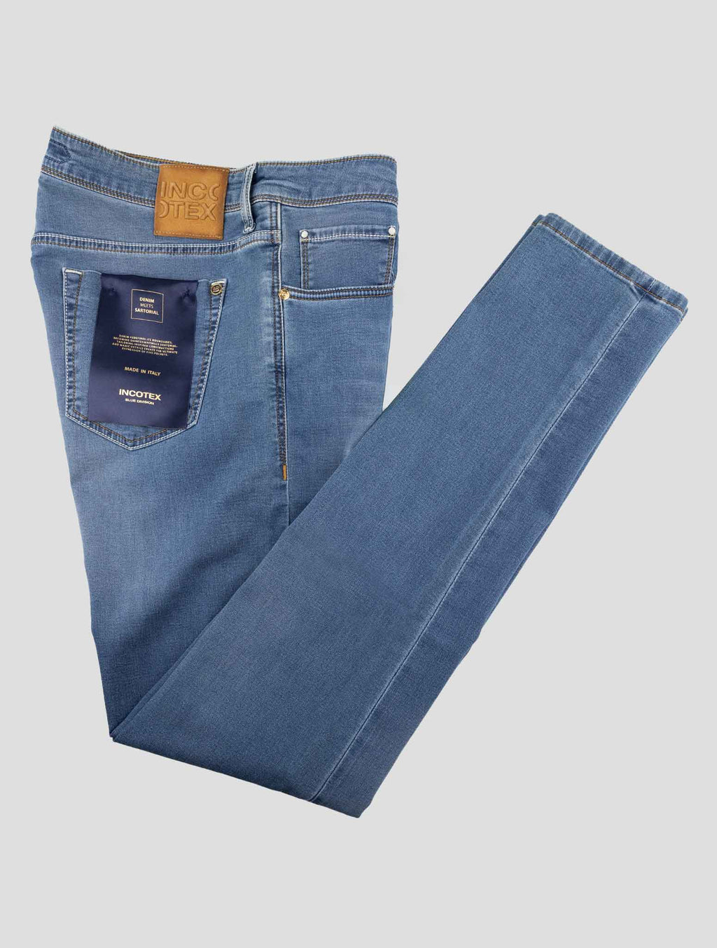 Incotex Blue Cotton Pl Ea Jeans 1