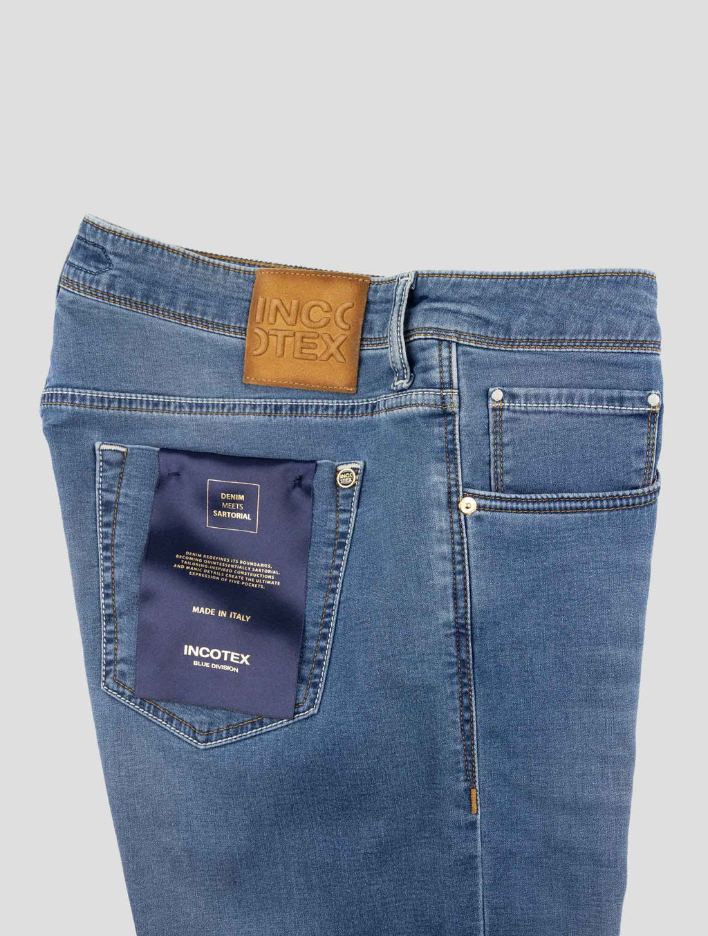 Incotex Blue Cotton Pl Ea Jeans 3