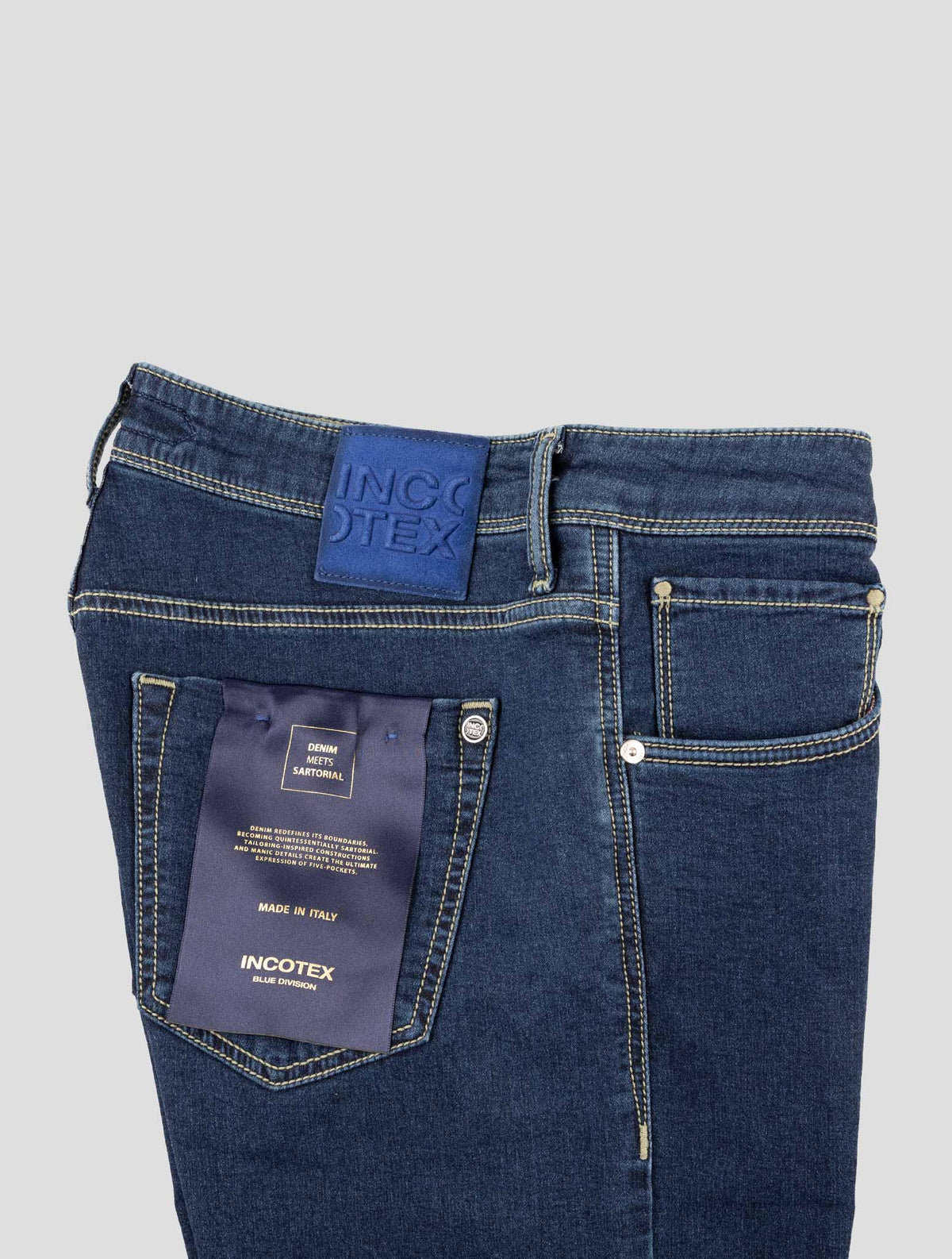 Incotex Blue Cotton Pl  Ea Jeans 3