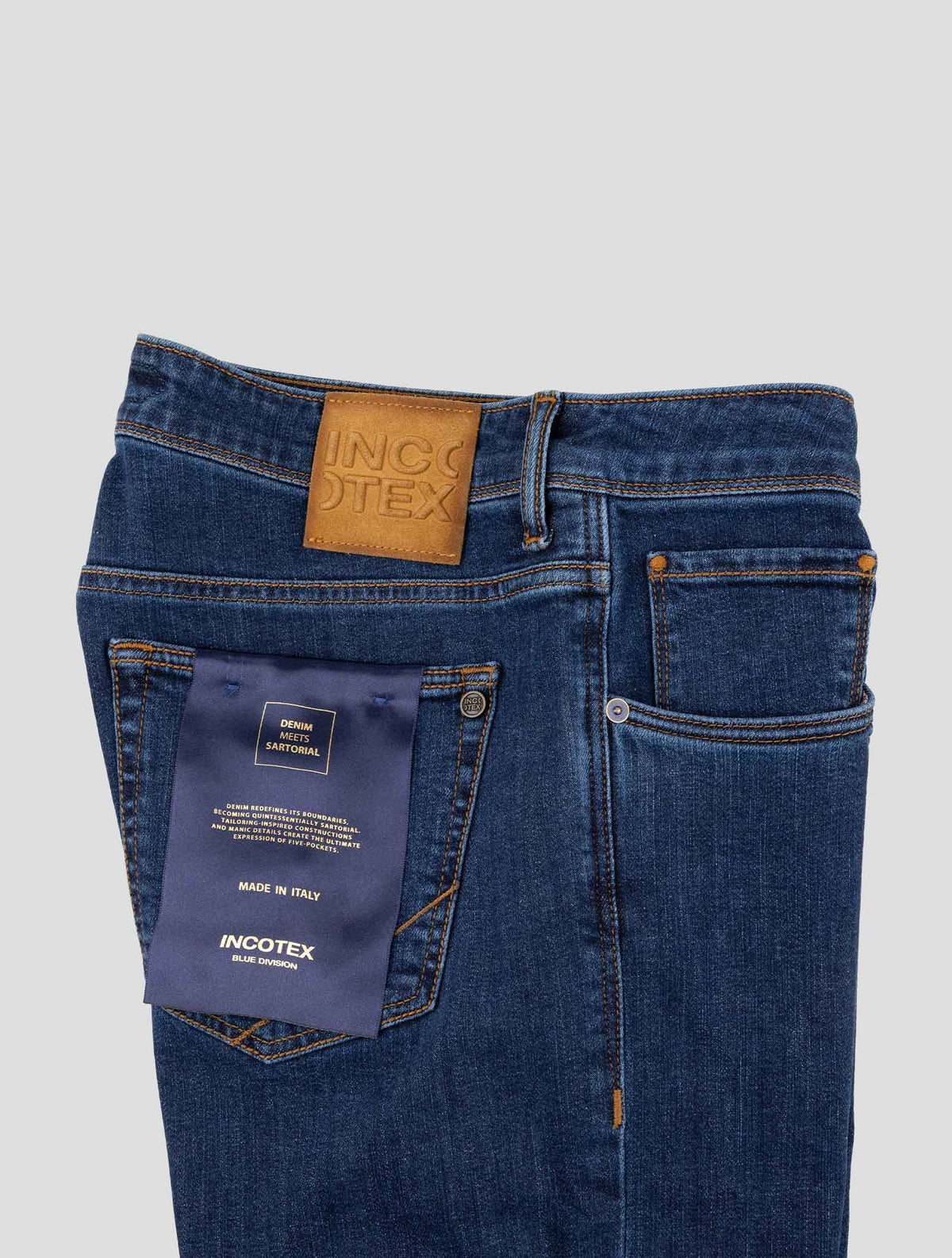 Incotex Blue Cotton Pl Ea Jeans 3