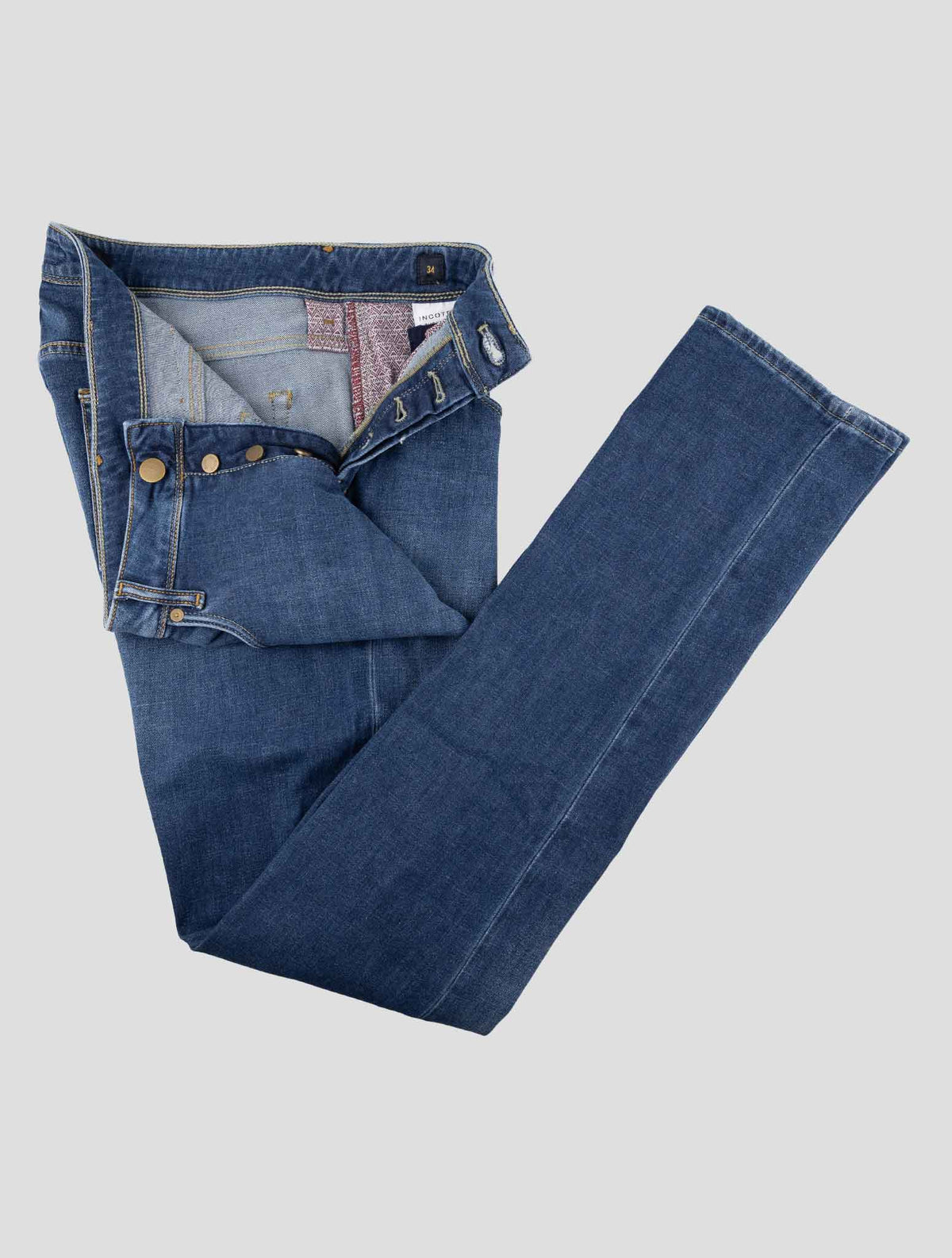 Incotex Blue Cotton Lyocell Ea Jeans 2