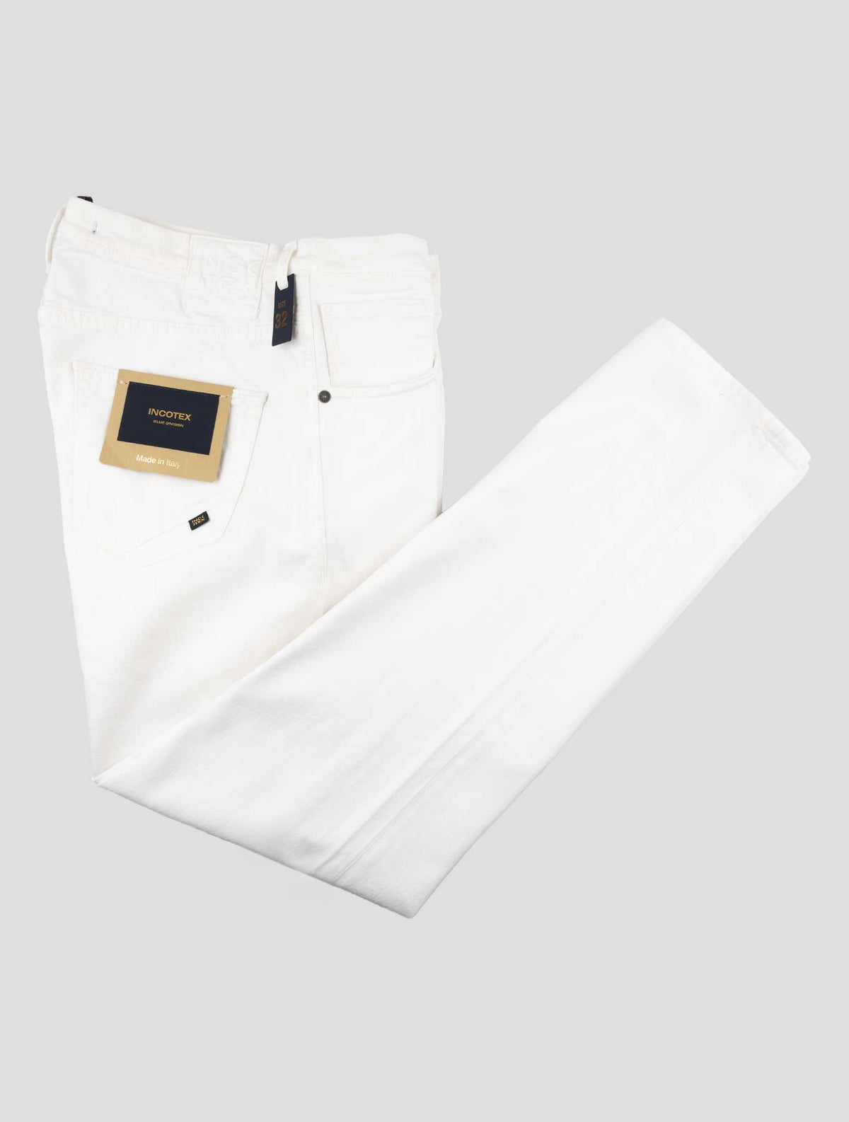 Incotex White Cotton Ea Jeans 1