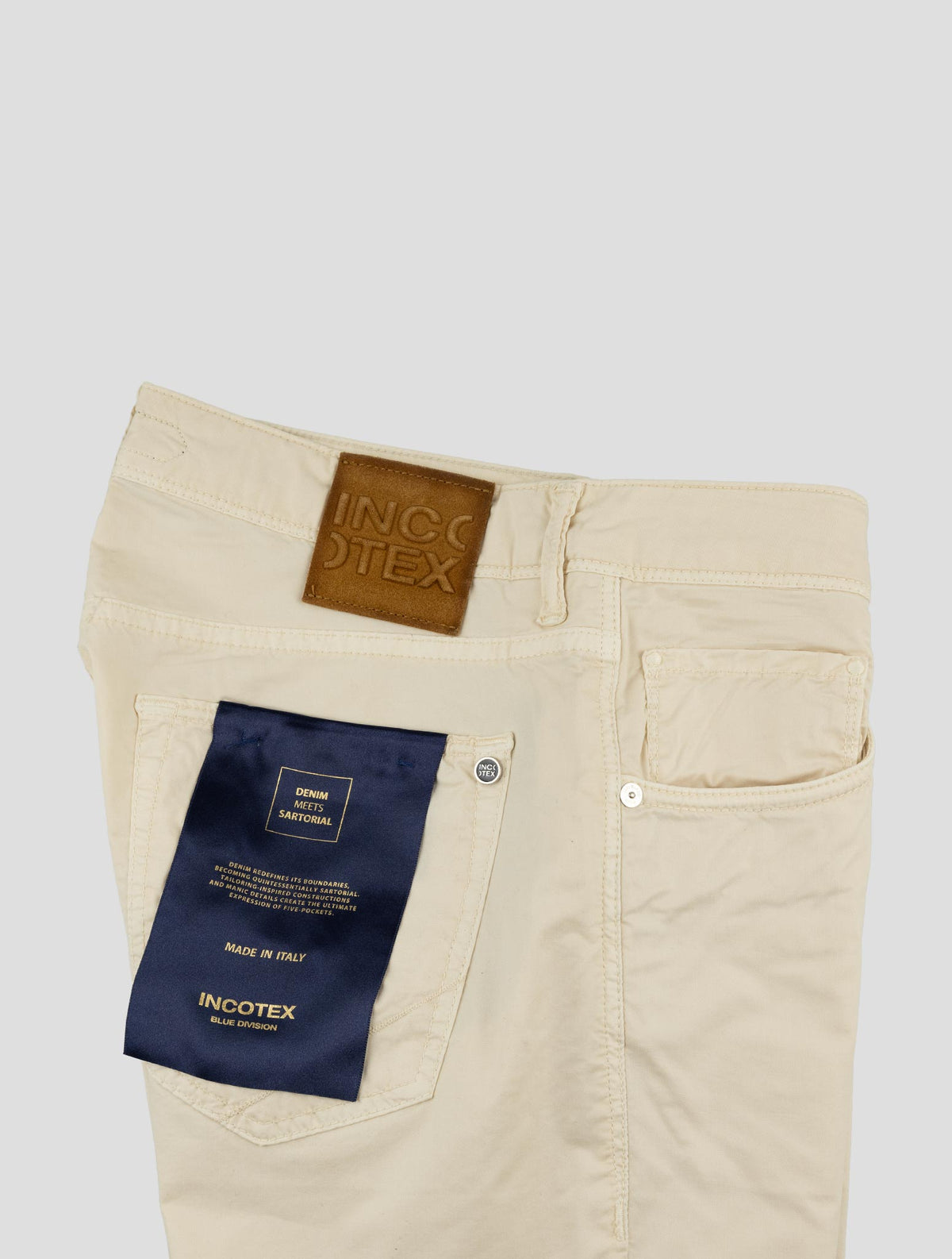 Incotex White Lyocell Cotton Ea Jeans 3