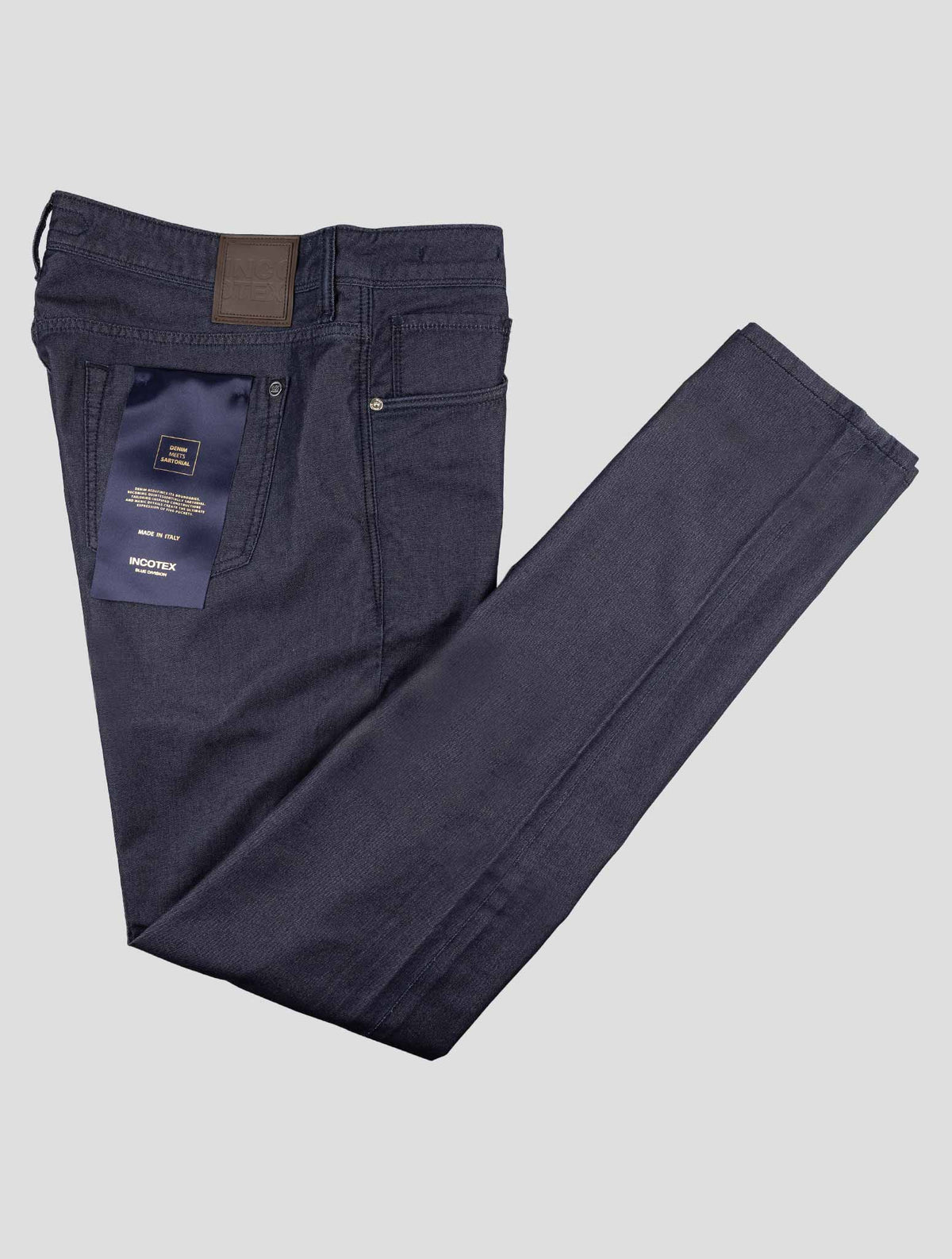 Incotex Blue Cotton Silk Ea Jeans 1