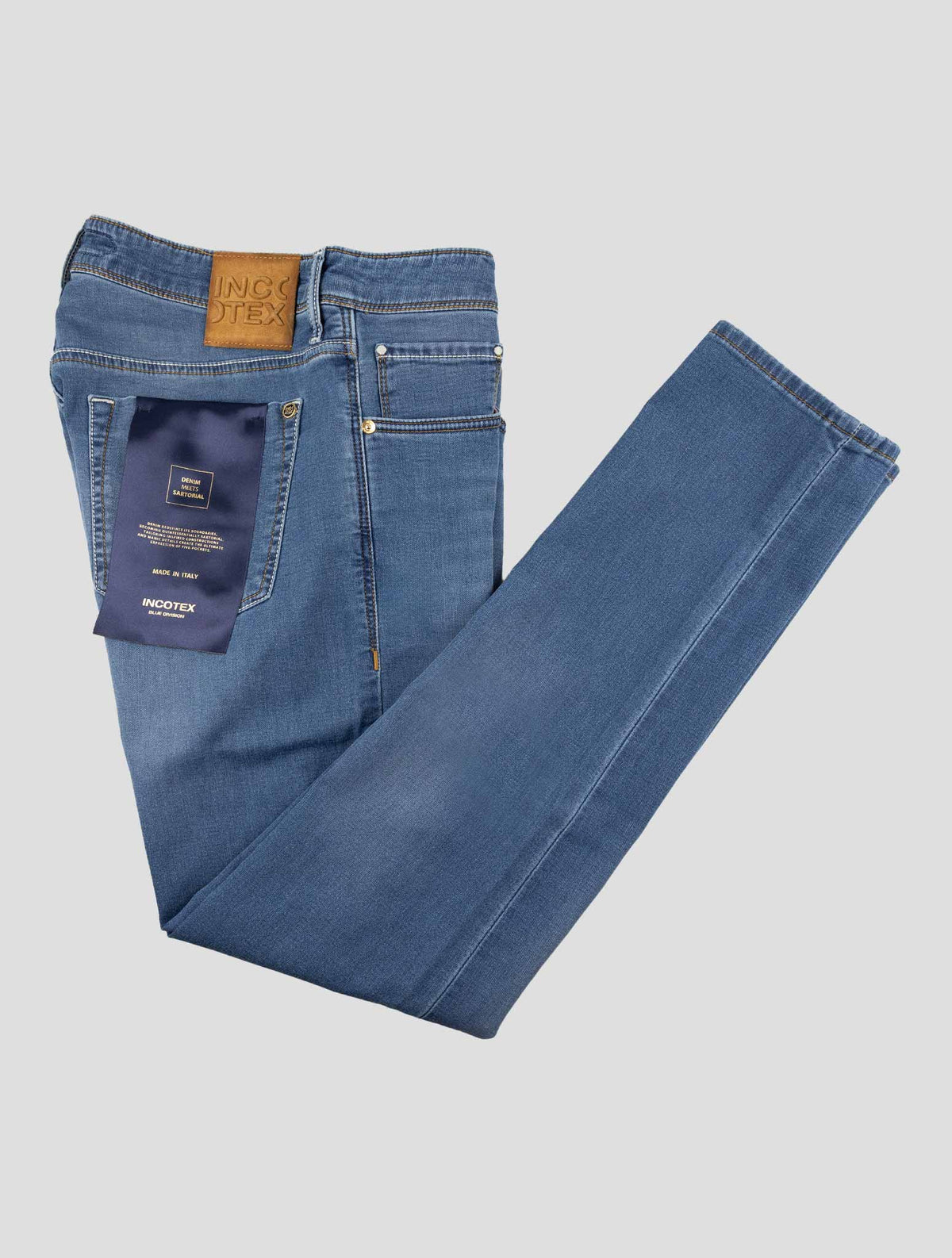 Incotex Blue Cotton Pl Ea Jeans 1