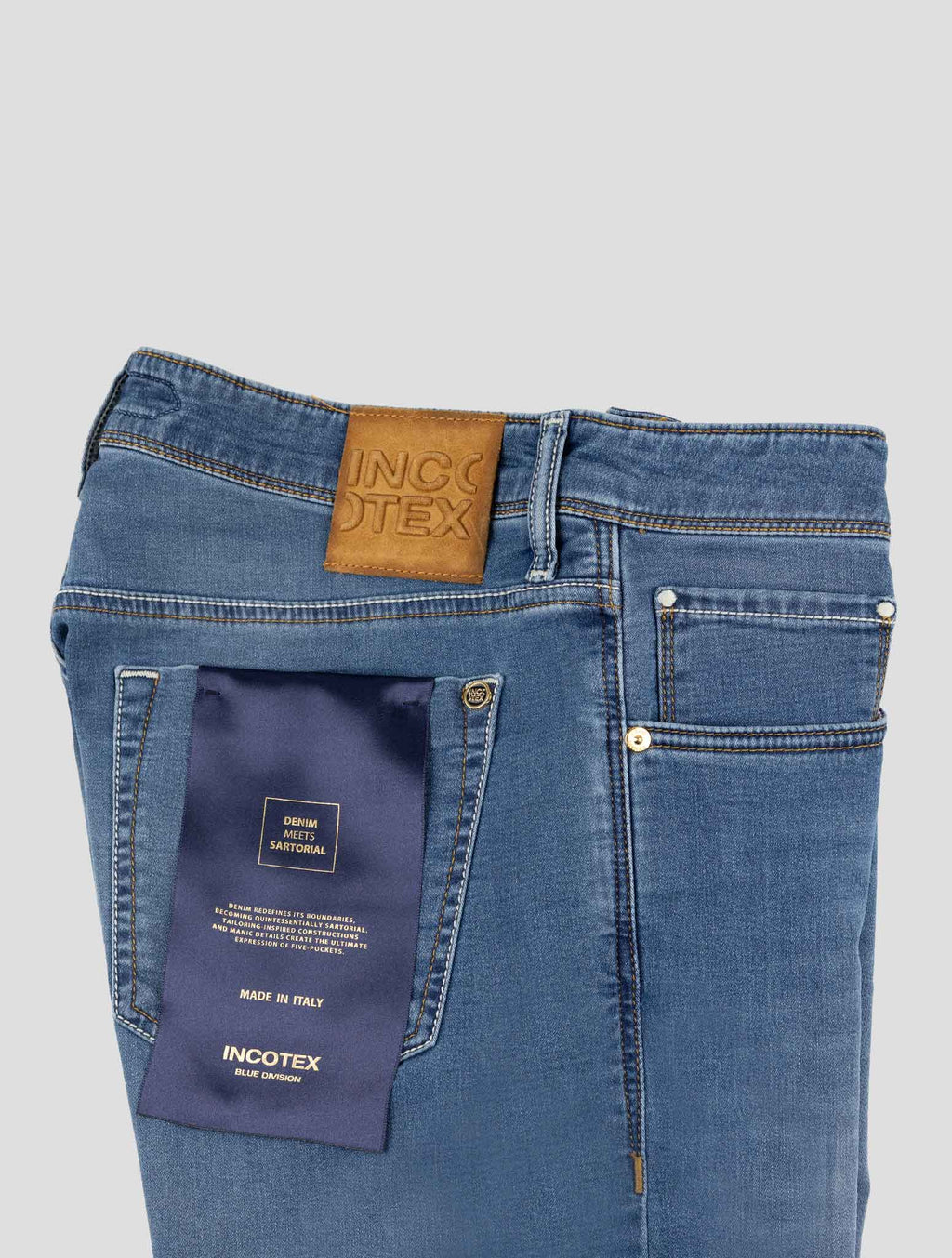 Incotex Blue Cotton Pl Ea Jeans 3