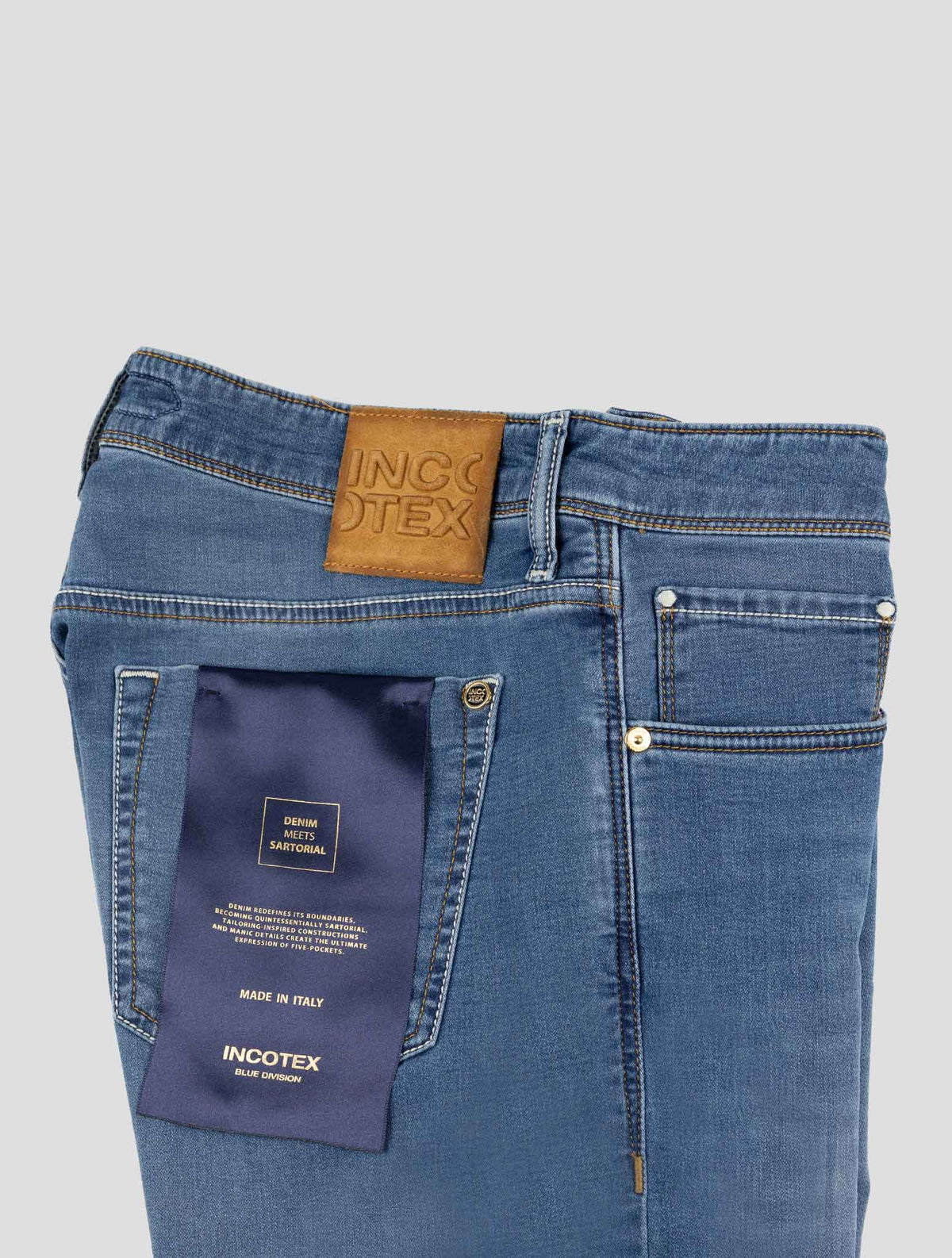Incotex Blue Cotton Pl Ea Jeans 3