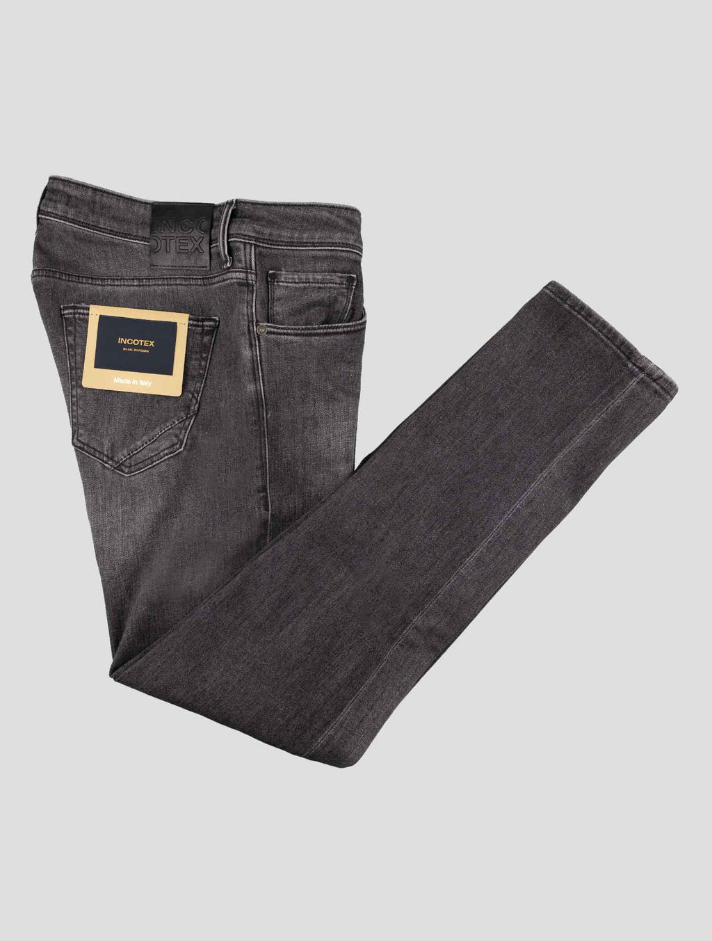 Incotex Gray Cotton Ea Jeans 1