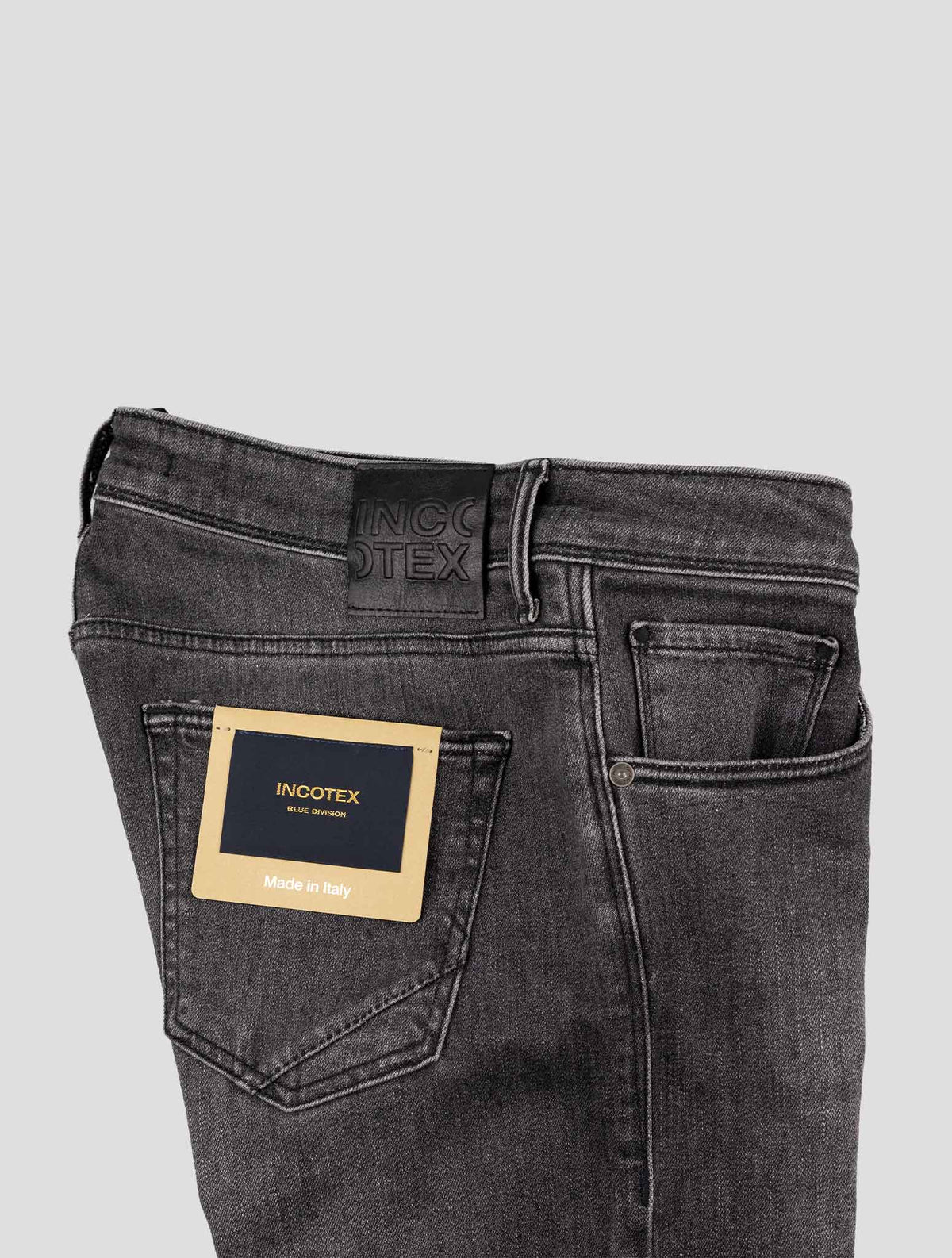 Incotex Gray Cotton Ea Jeans 3