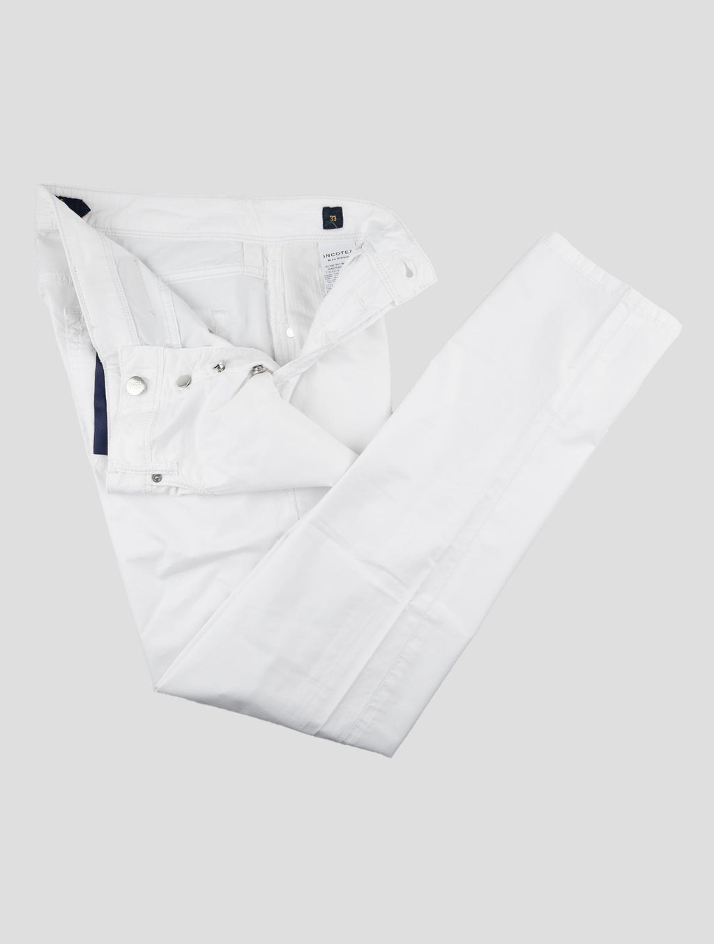 Incotex White Lyocell Cotton Ea Jeans 2