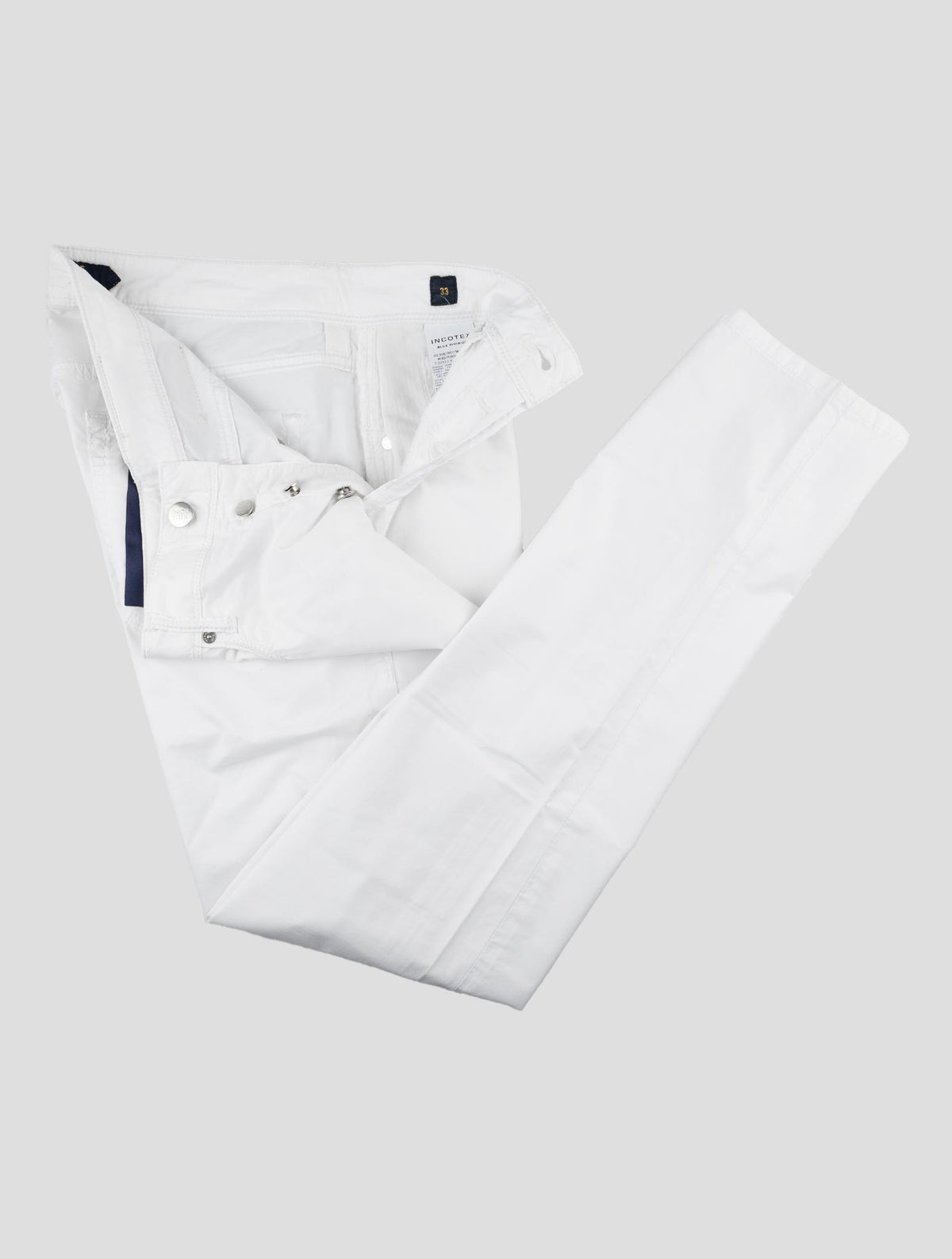 Incotex White Lyocell Cotton Ea Jeans 2