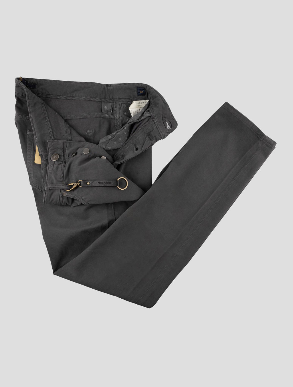 Incotex Gray Modal Cotton Ea Jeans 2