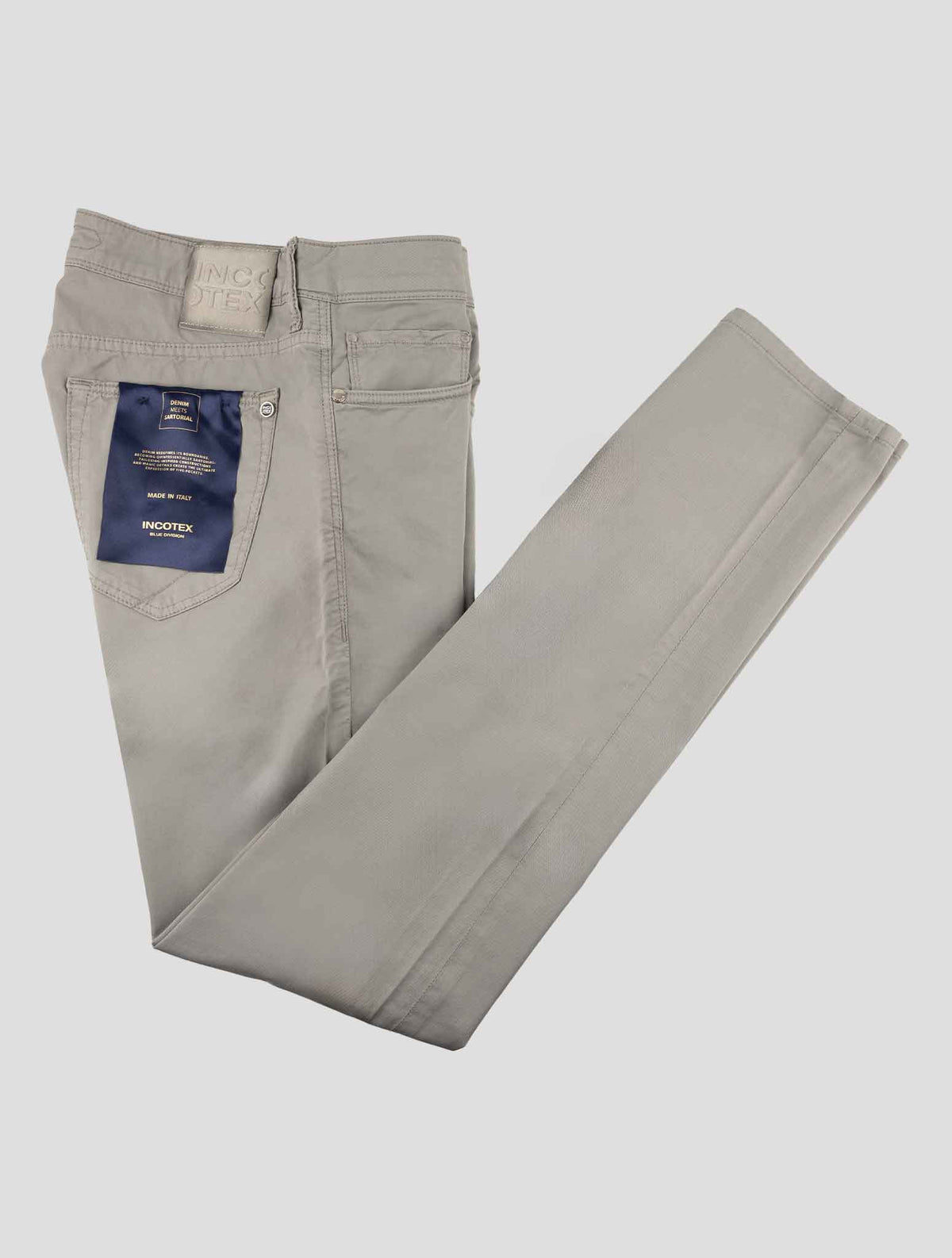 Incotex Gray Cotton Ea Jeans 1