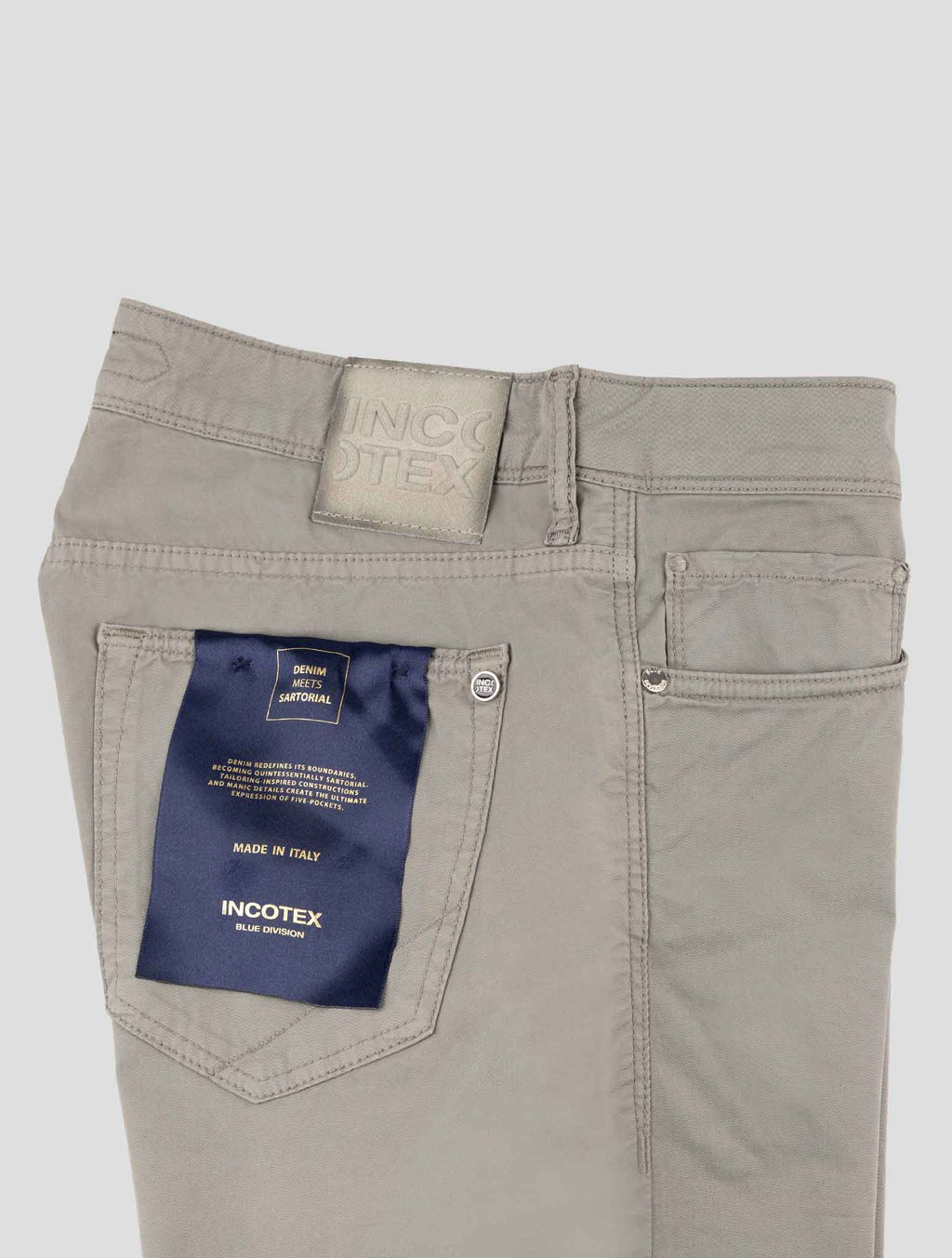 Incotex Gray Cotton Ea Jeans 3