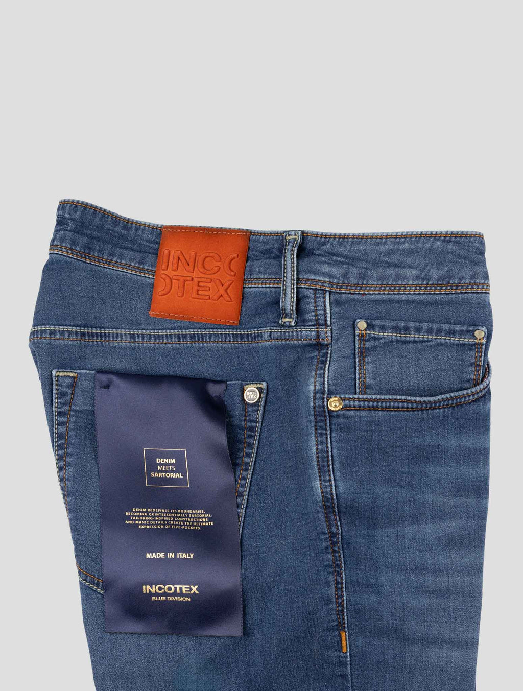 Incotex Blue Cotton Pl Ea Jeans 3