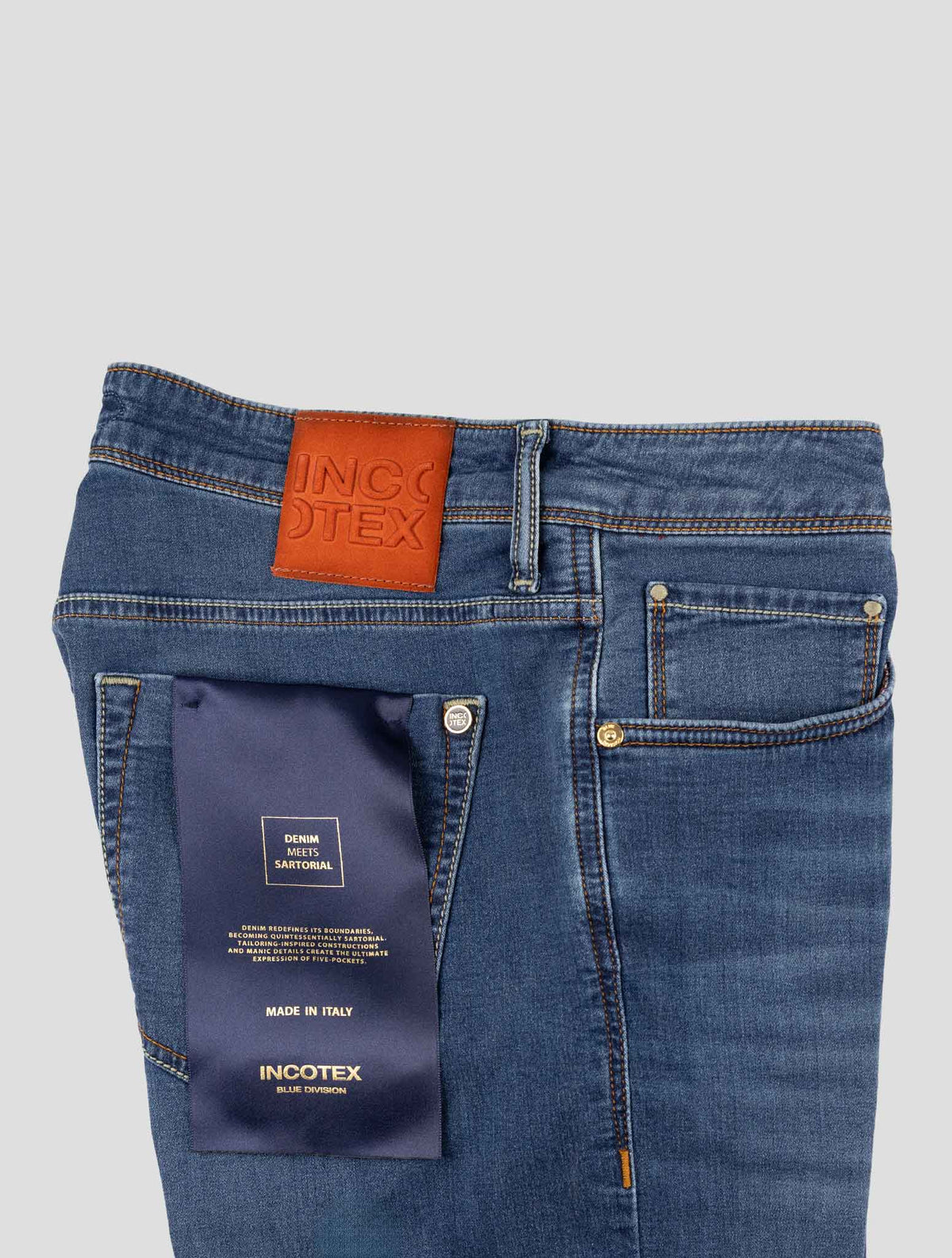 Incotex Blue Cotton Pl Ea Jeans 3