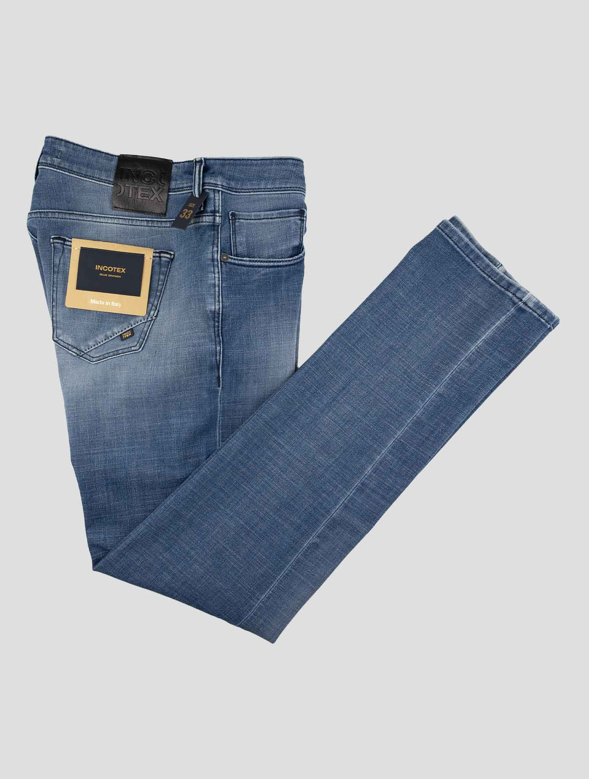 Incotex Blue Cotton Pl Ea Jeans 1