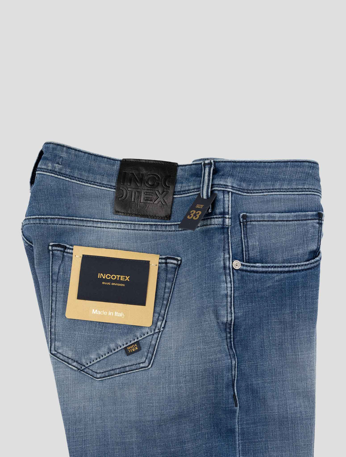 Incotex Blue Cotton Pl Ea Jeans 3