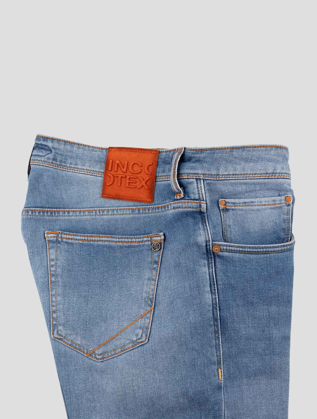 Incotex Blue Cotton Lyocell Ea Jeans 3
