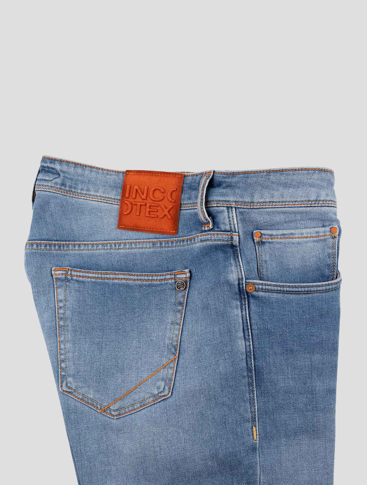 Incotex Blue Cotton Lyocell Ea Jeans 3