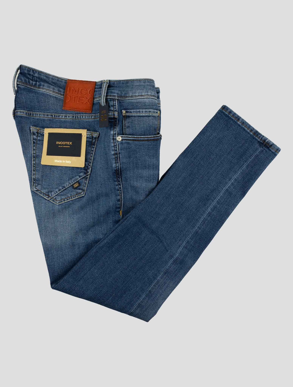 Incotex Blue Cotton Pl Ea Jeans 1