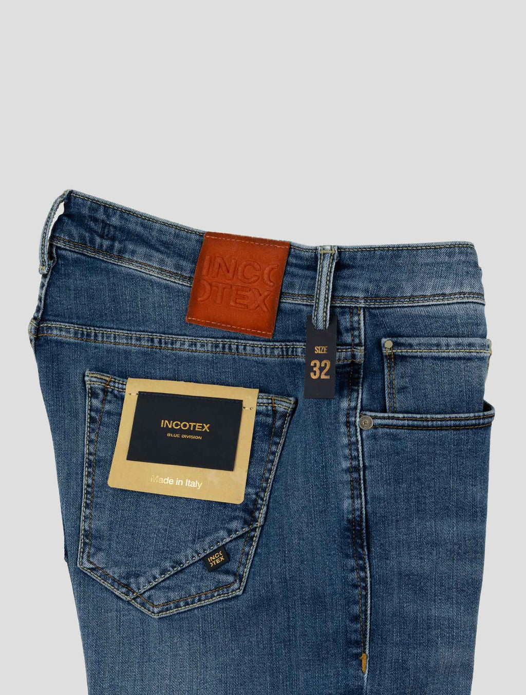 Incotex Blue Cotton Pl Ea Jeans 3