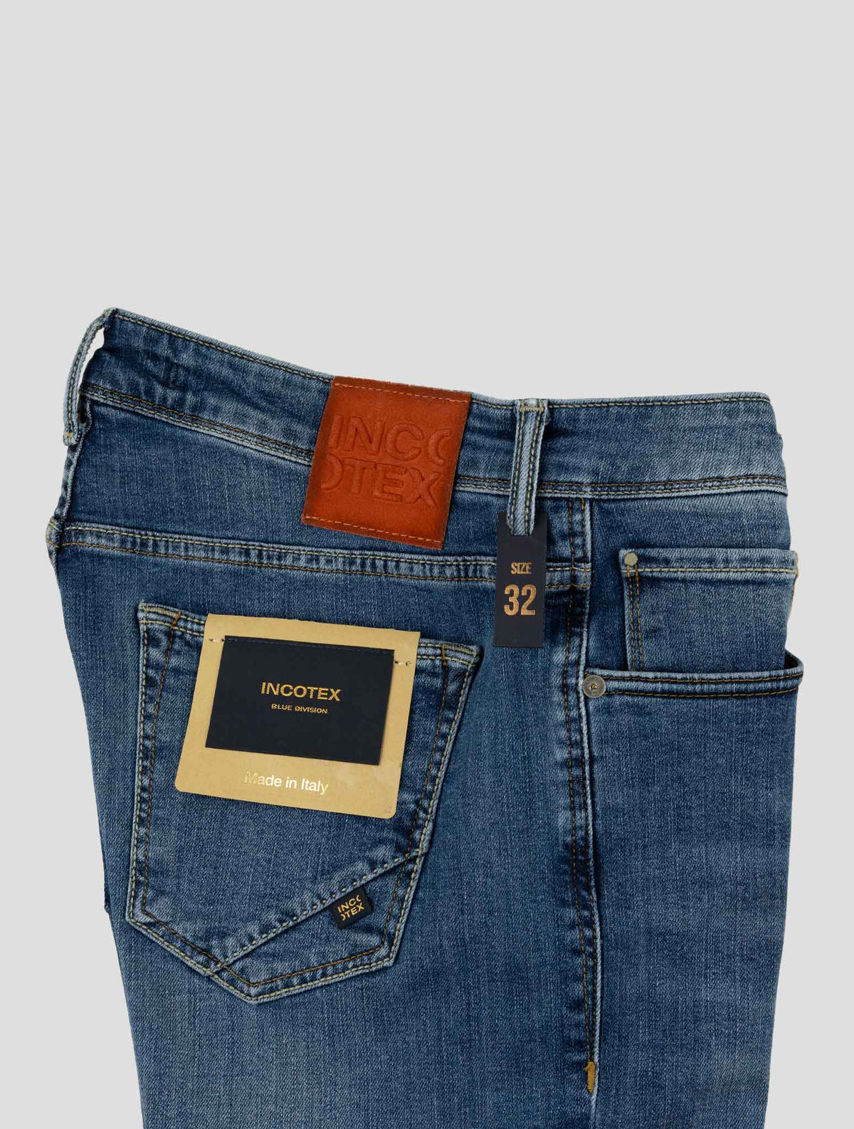 Incotex Blue Cotton Pl Ea Jeans 3