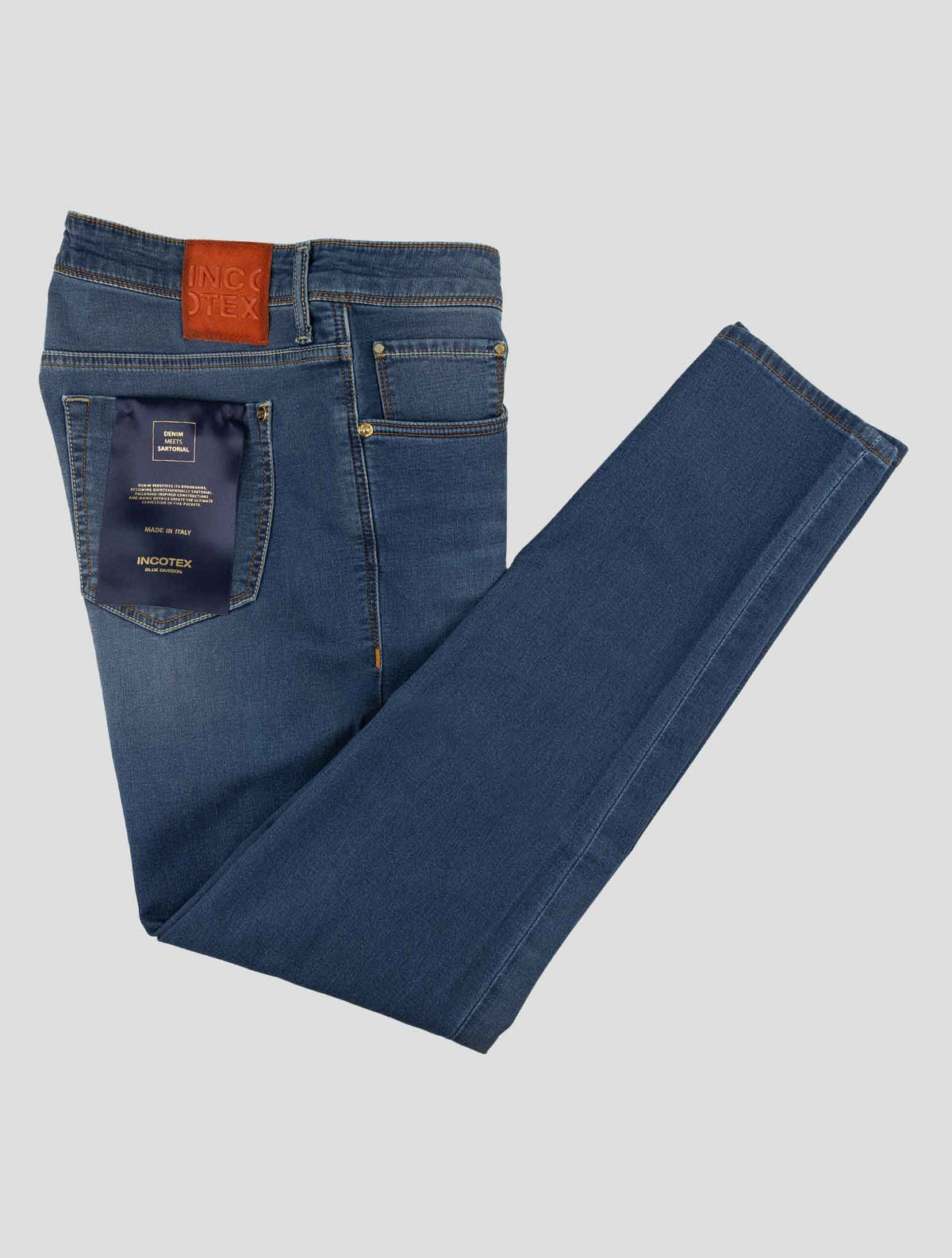 Incotex Blue Cotton Pl Ea Jeans 1