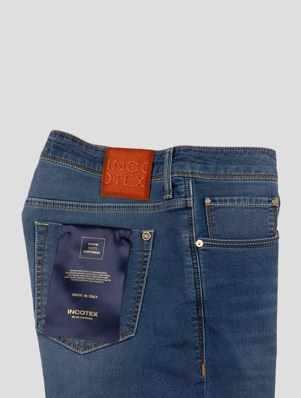 Incotex Blue Cotton Pl Ea Jeans 3