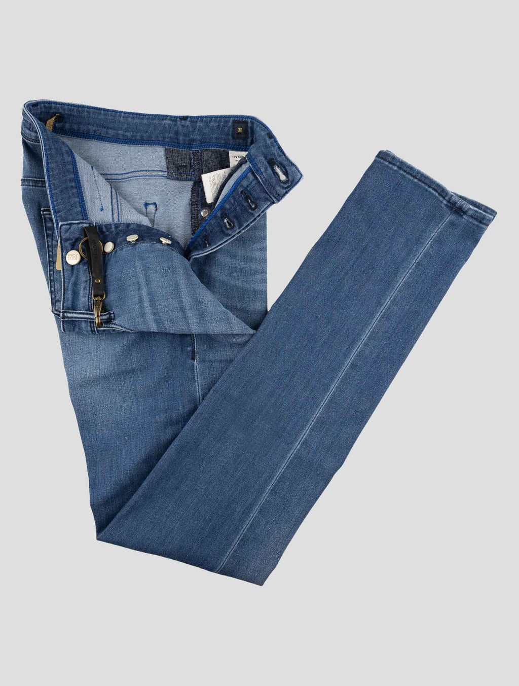 Incotex Blue Cotton Viscose Jeans 2