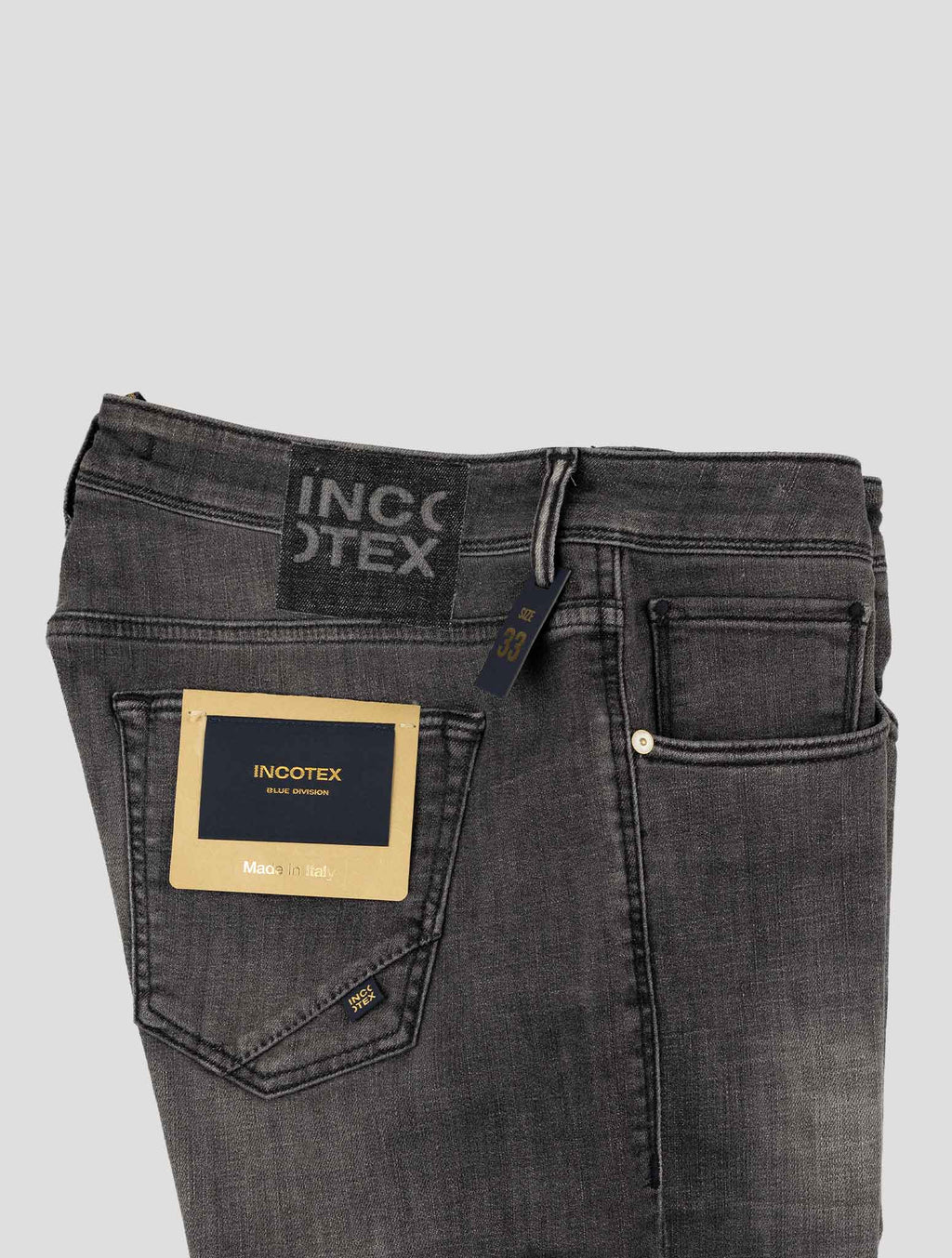 Incotex Gray Cotton Ea Jeans 3