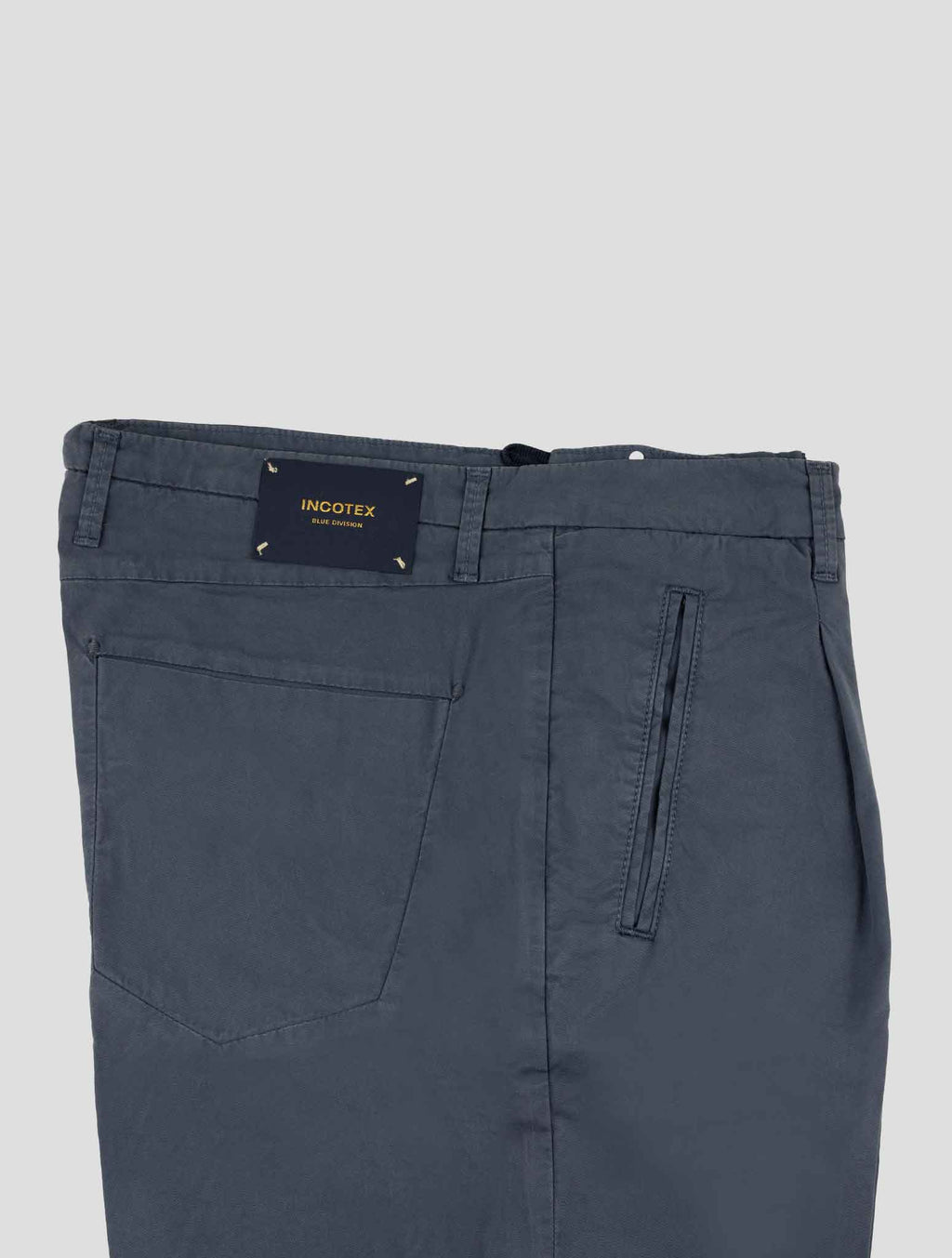 Incotex Blue Cotton Ea Pants 3
