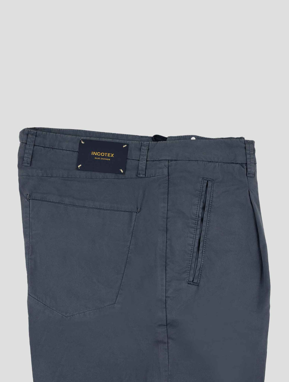 Incotex Blue Cotton Ea Pants 3
