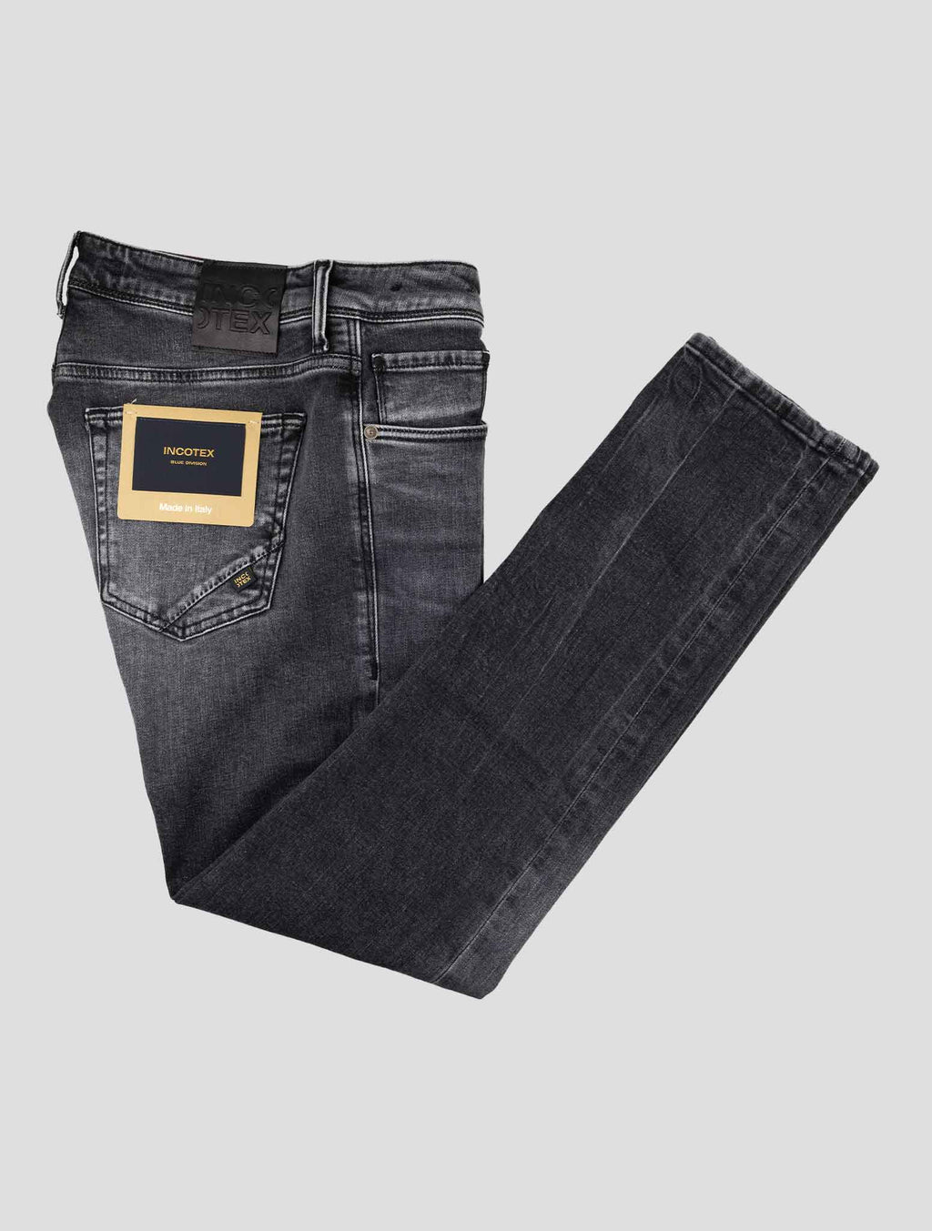 Incotex Gray Cotton Ea Jeans 1