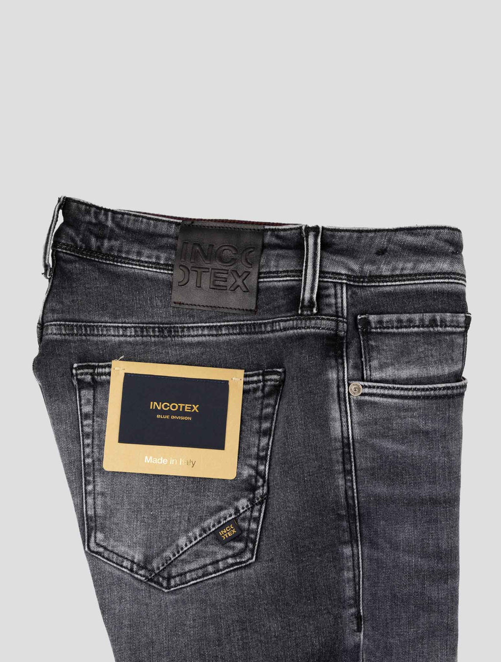 Incotex Gray Cotton Ea Jeans 3