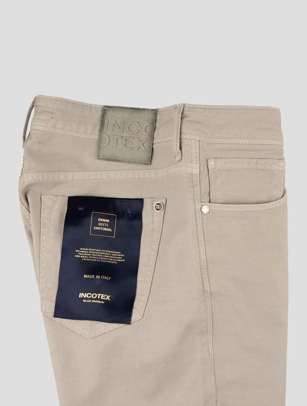 Incotex Light Gray Cotton Linen Ea Jeans 3