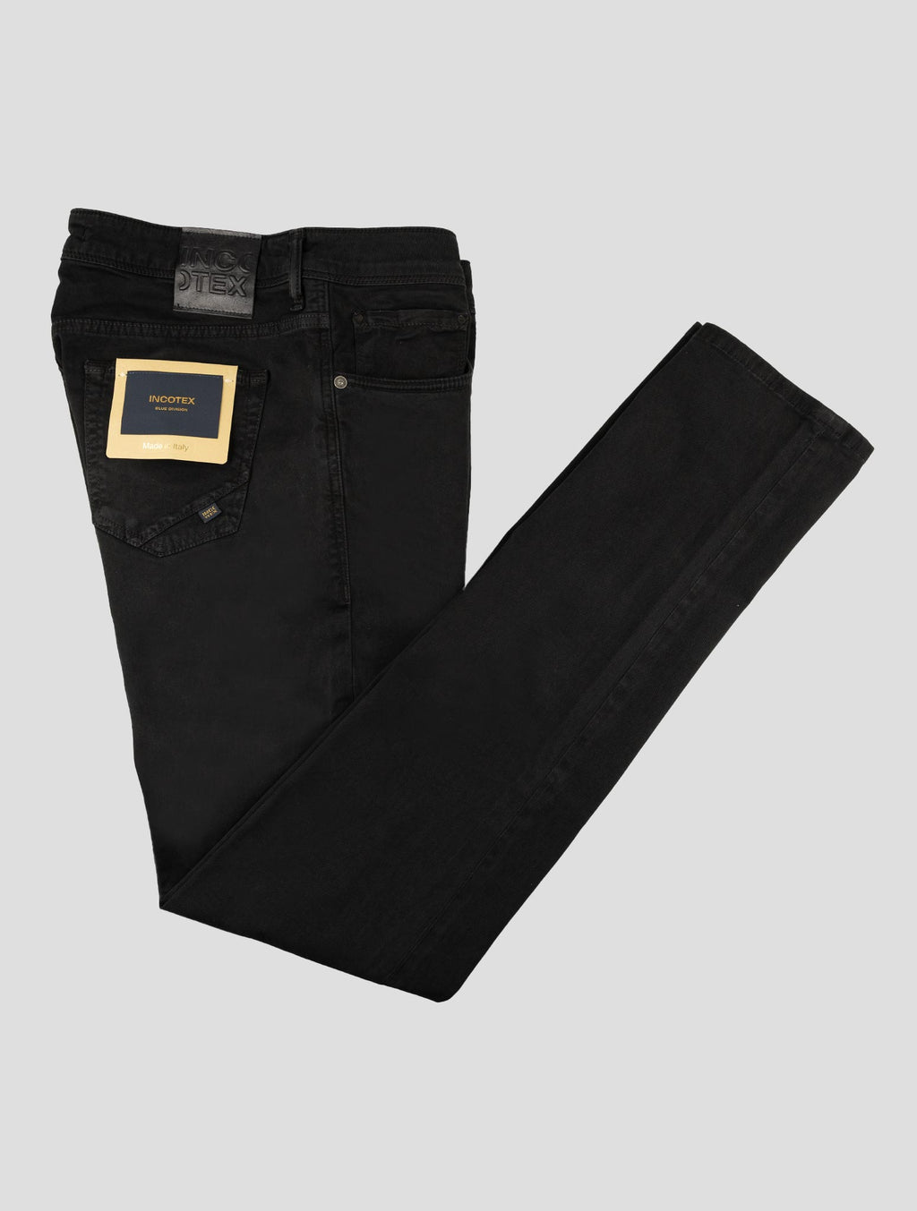 Incotex Black Cotton Ea Jeans 1