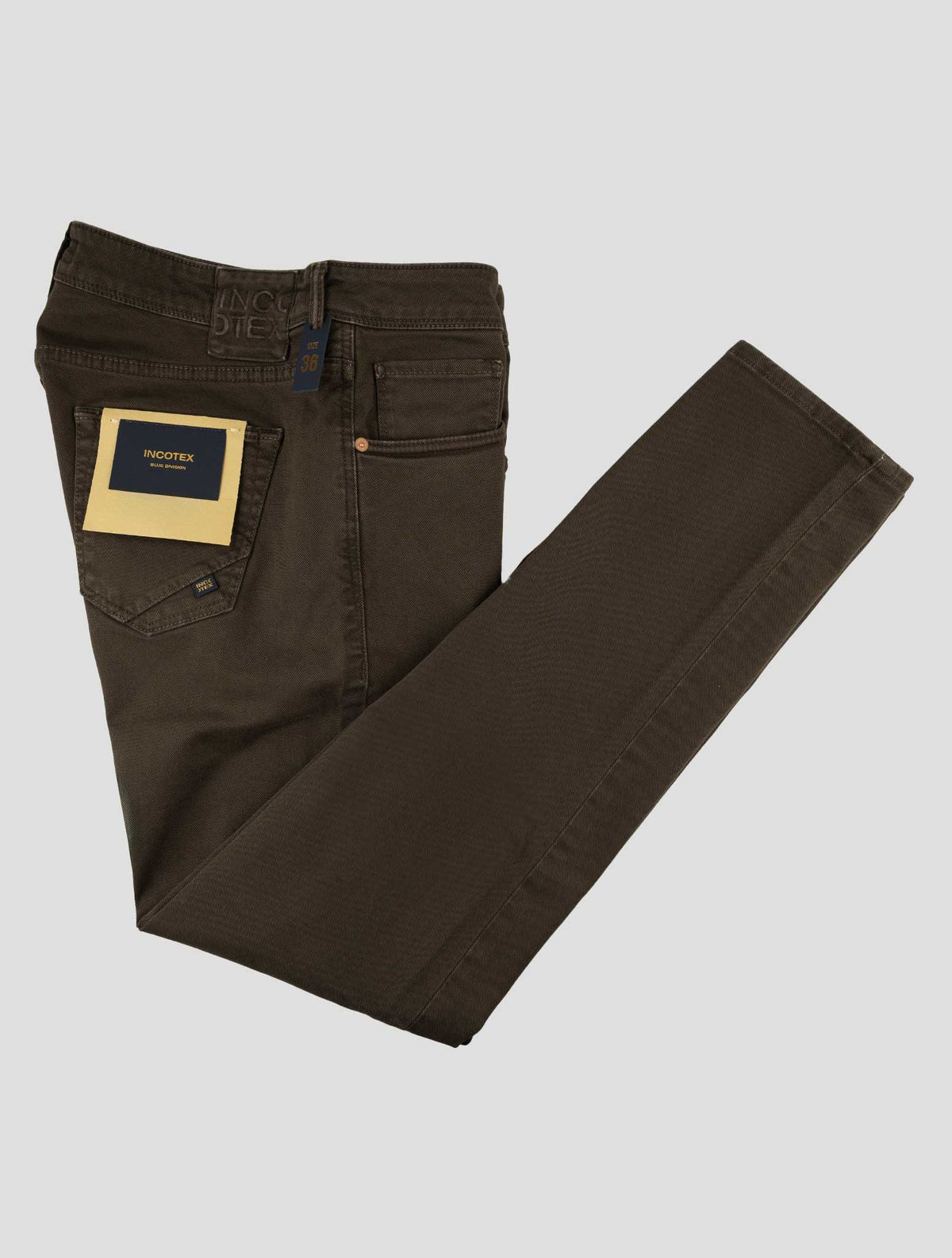 Incotex Brown Cotton Ea Jeans 1