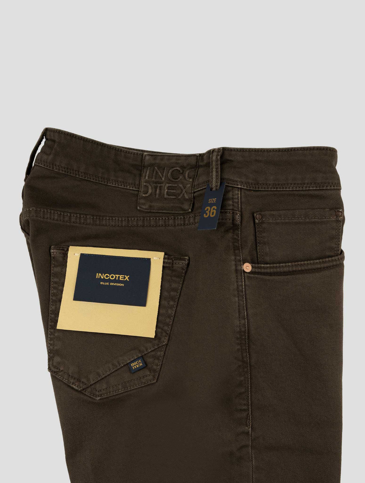 Incotex Brown Cotton Ea Jeans 3