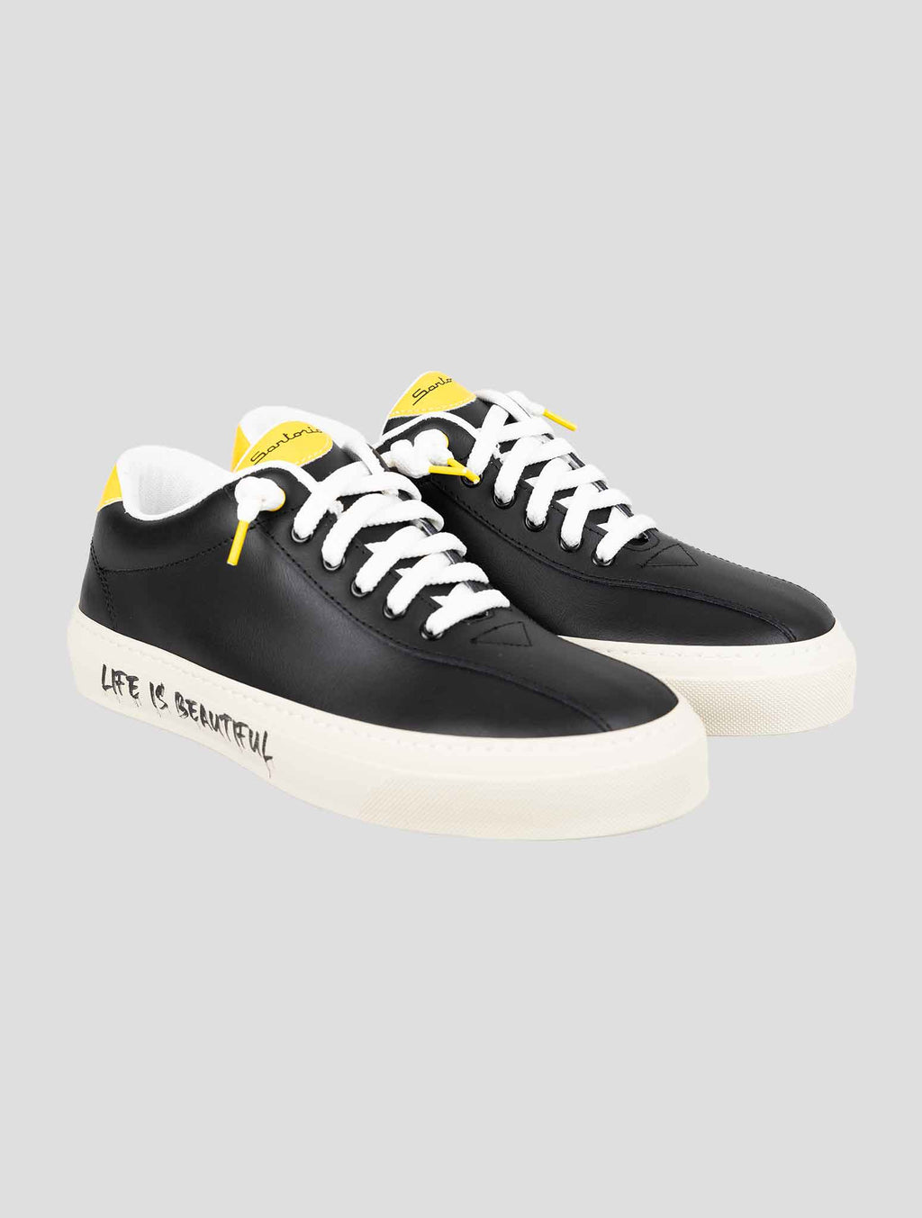 Sartorio Napoli Black Leather Sneakers 1